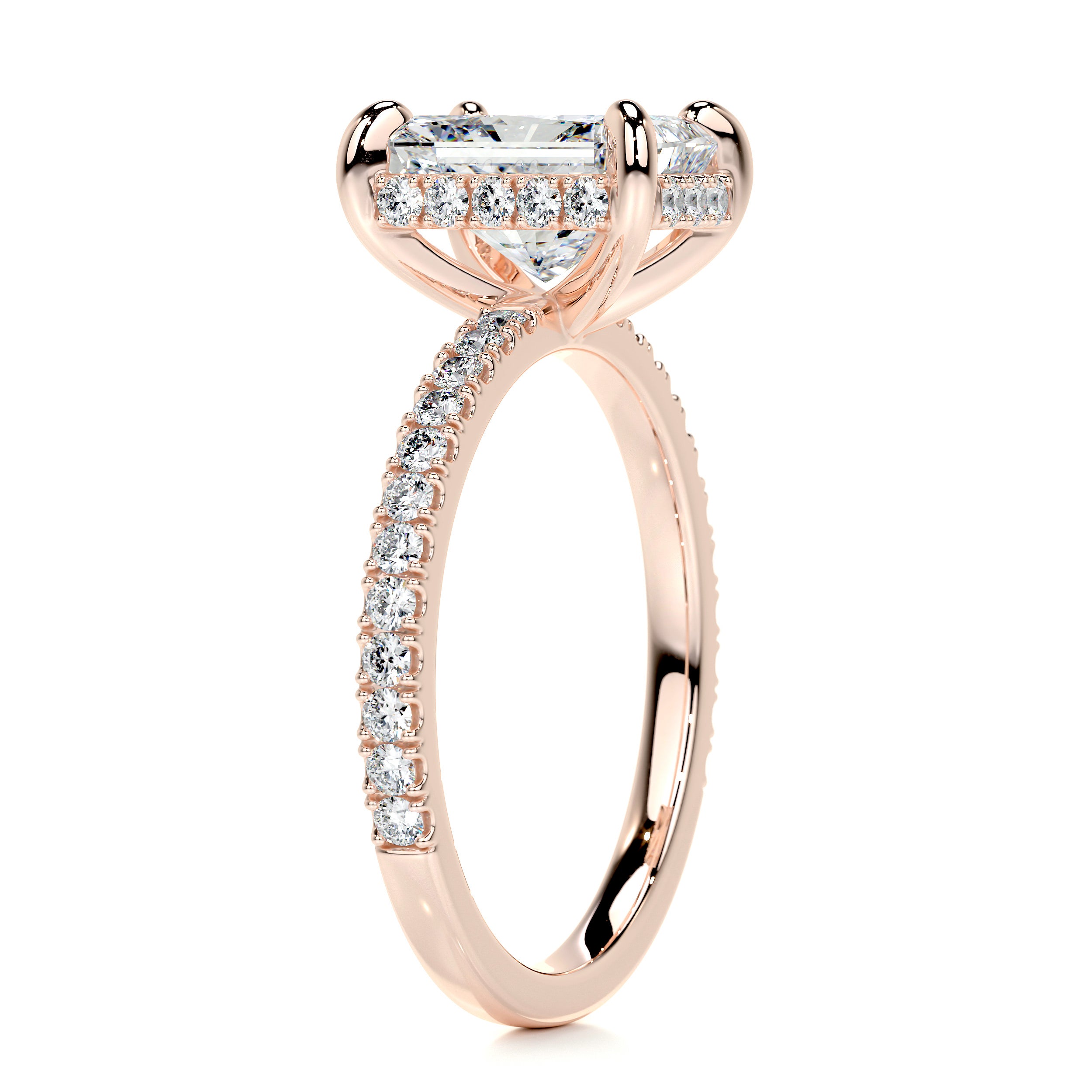 Luna Diamond Engagement Ring -14K Rose Gold