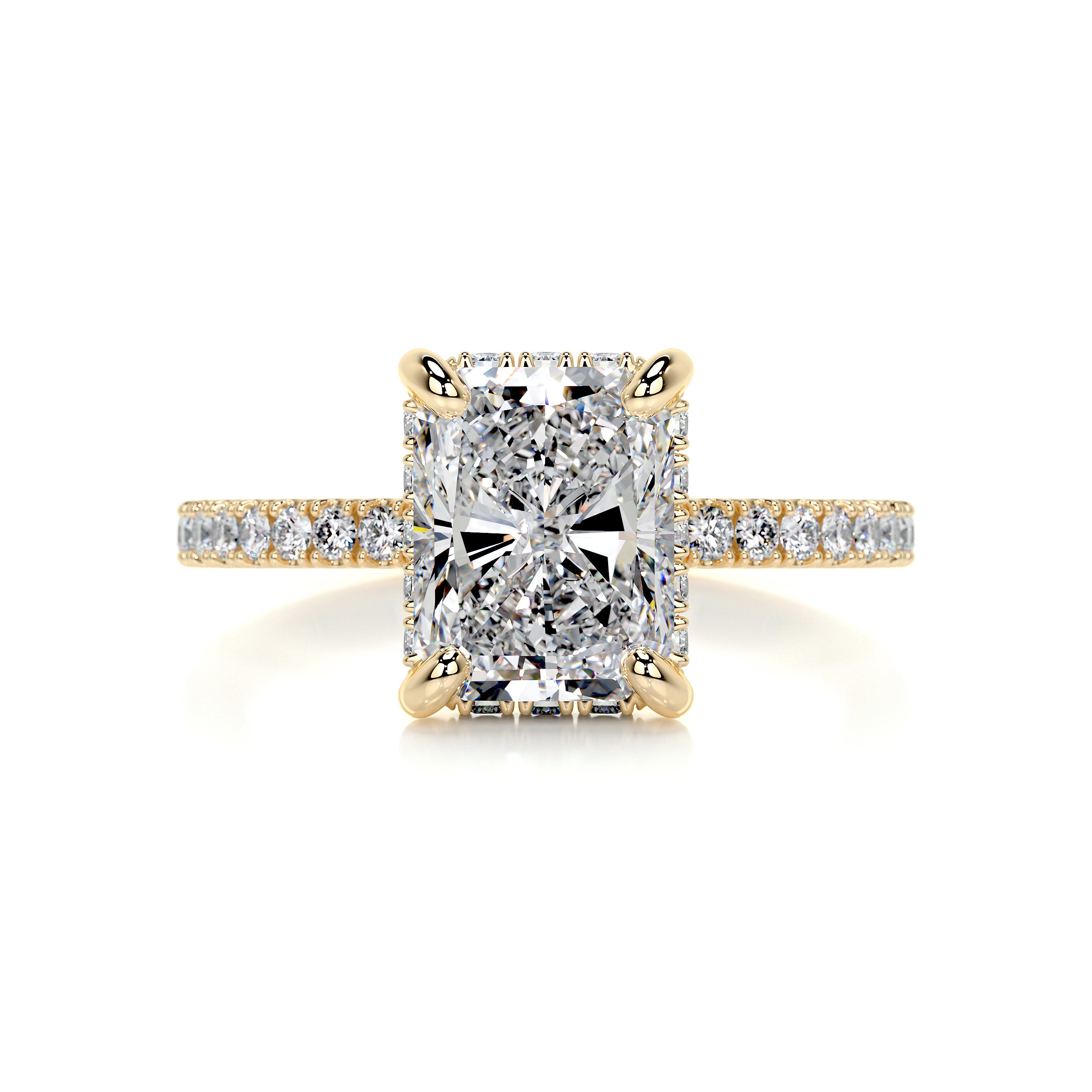 Luna Diamond Engagement Ring -18K Yellow Gold