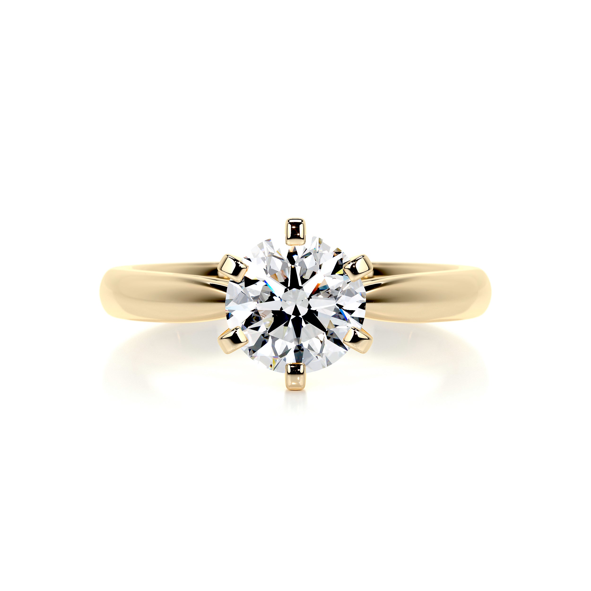 Talia Diamond Engagement Ring - 18K Yellow Gold