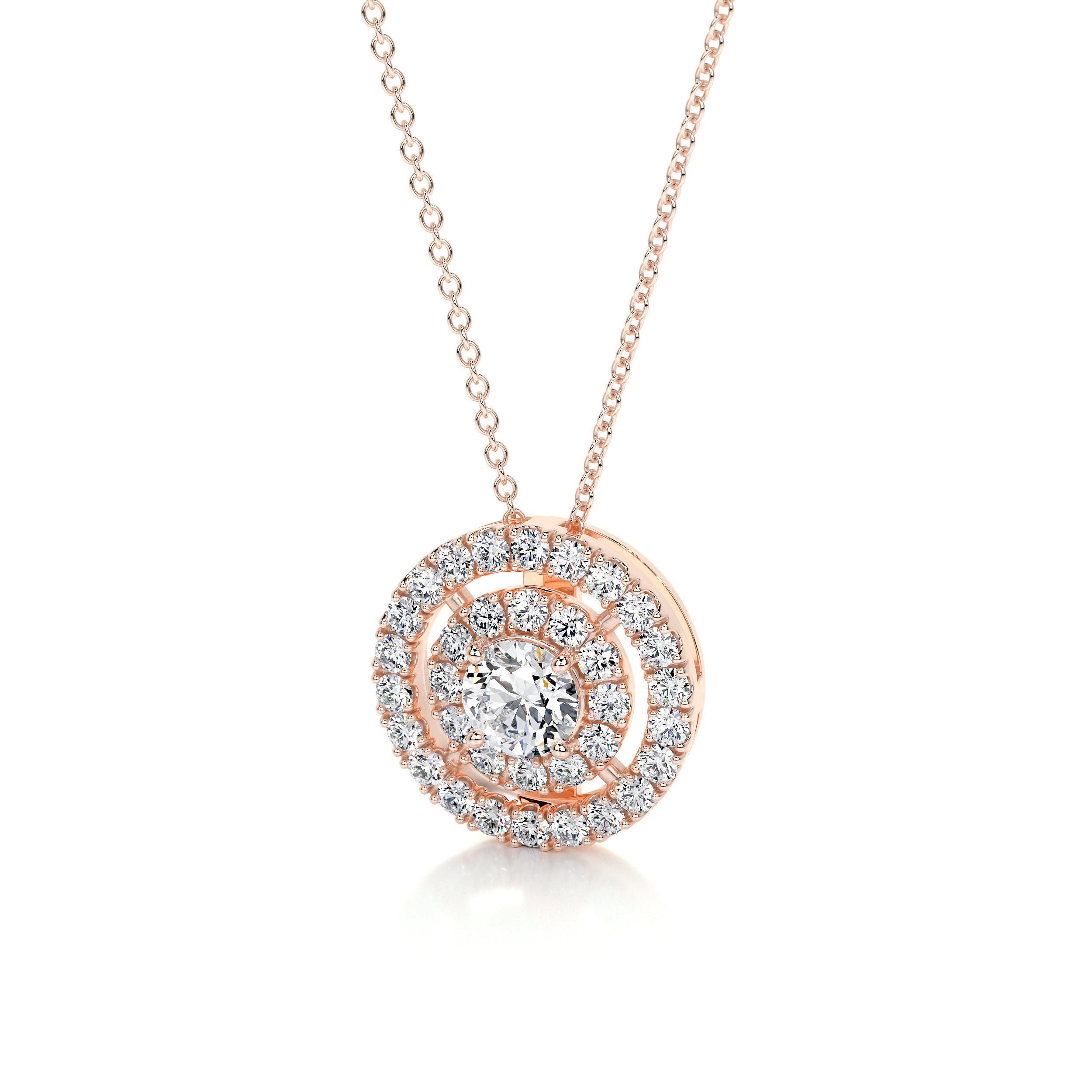 Joan Diamond Pendant (0.5 Carat) - 14K Rose Gold