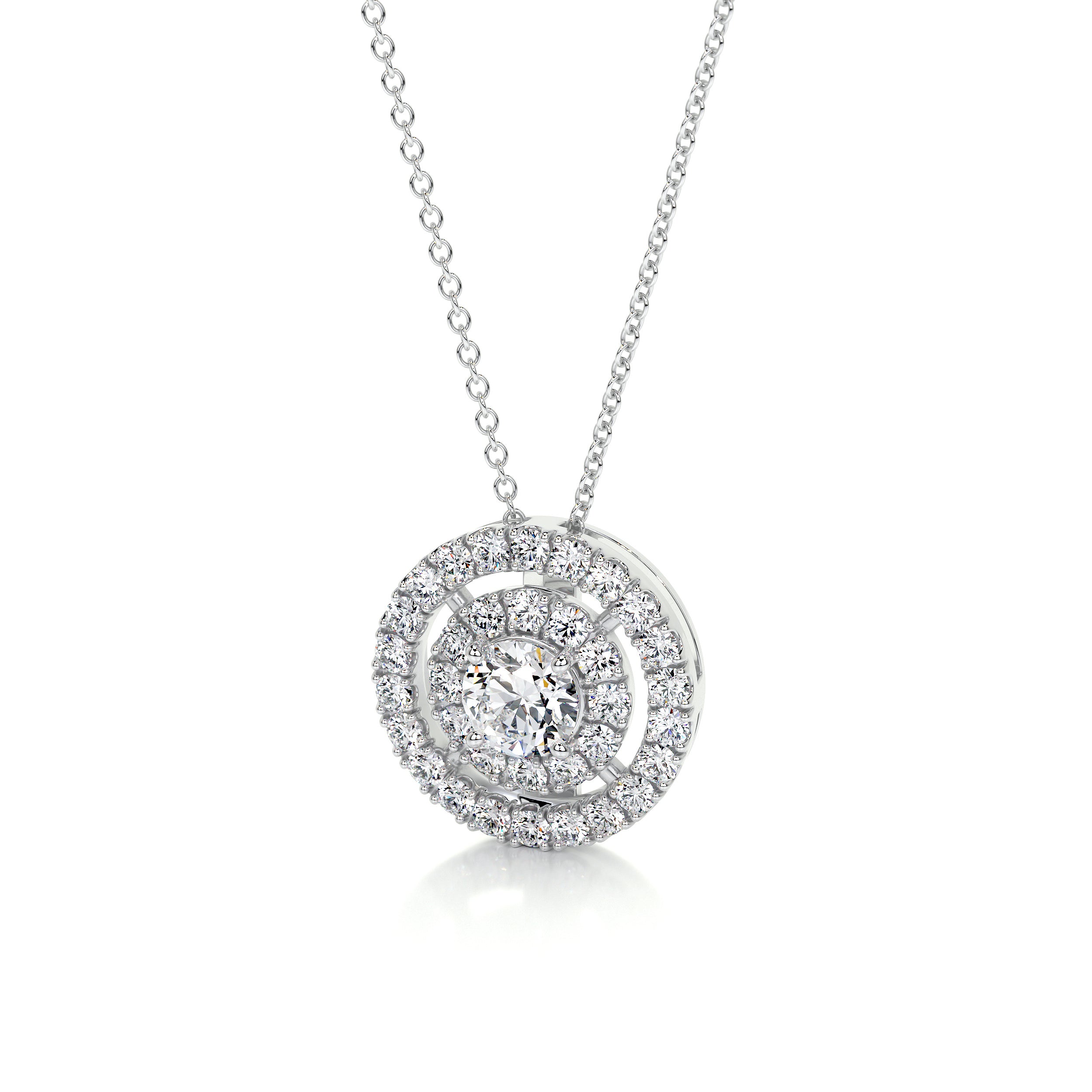Joan Diamond Pendant (0.5 Carat) - 14K White Gold