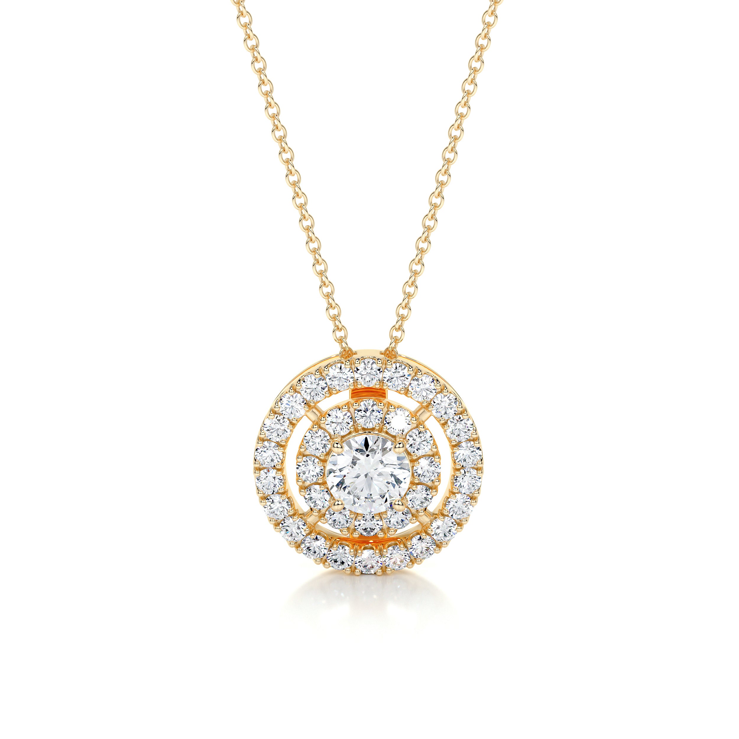 Joan Diamond Pendant (0.5 Carat) - 18K Yellow Gold