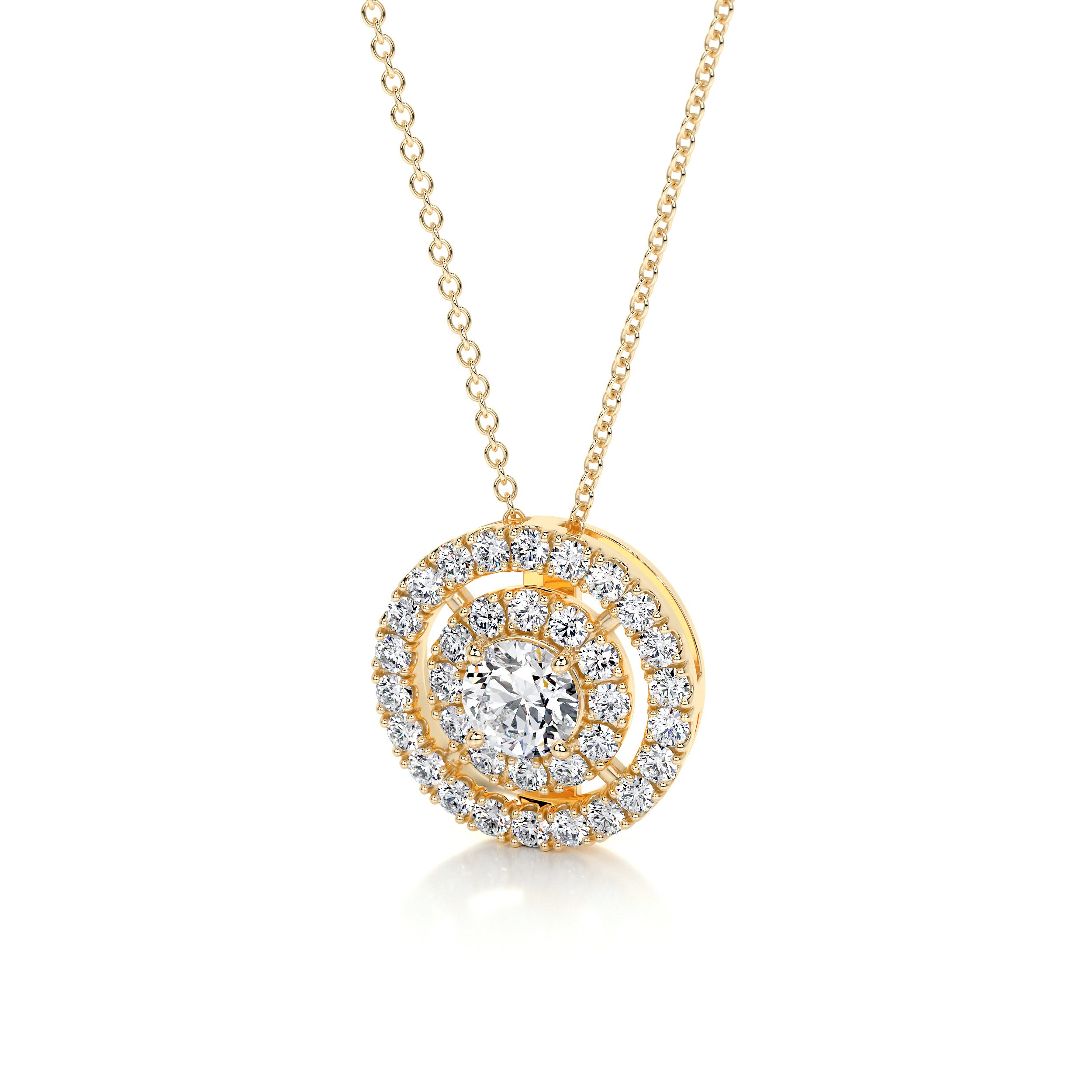 Joan Diamond Pendant (0.5 Carat) - 18K Yellow Gold