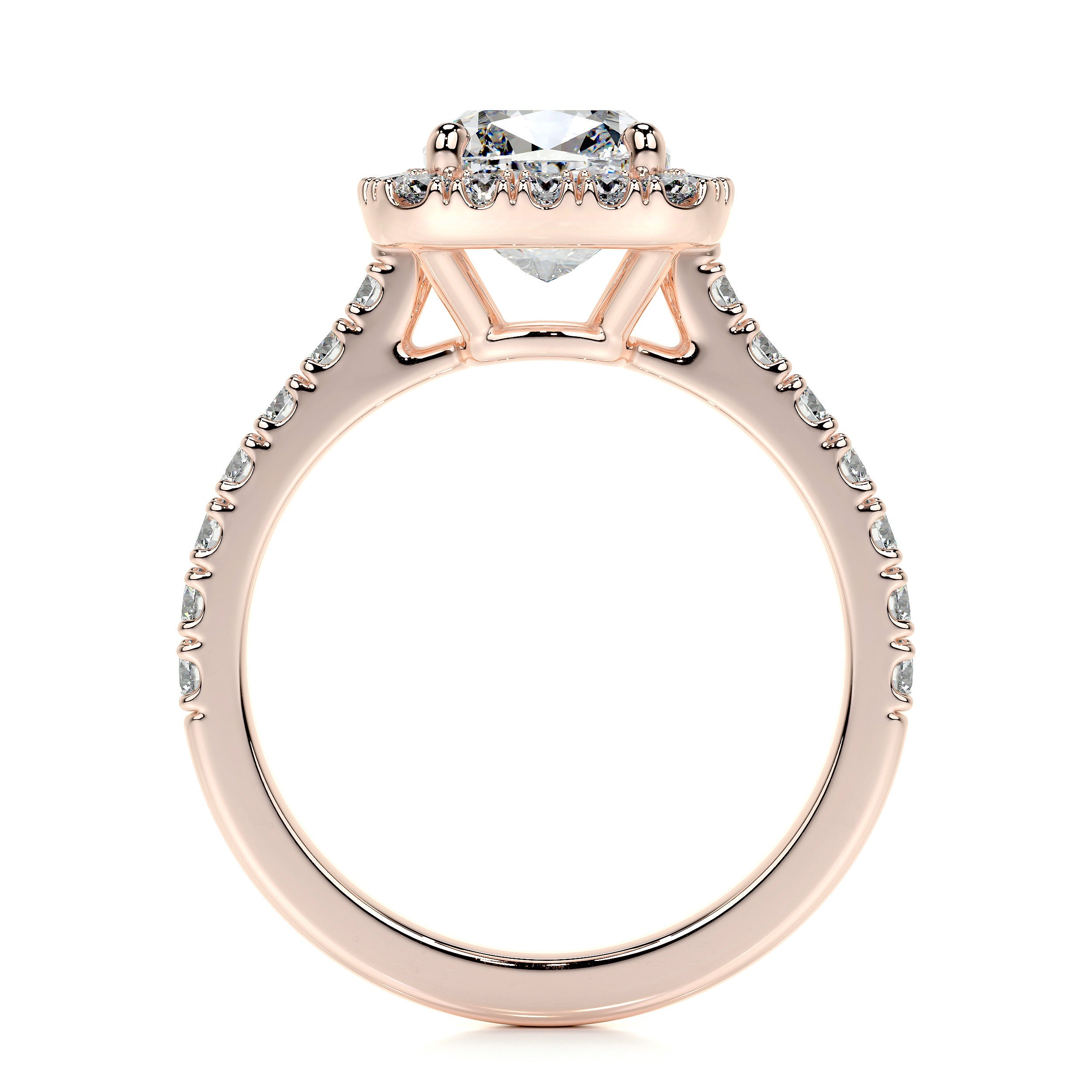Celeste Lab Grown Diamond Ring (2 Carat) -14K Rose Gold