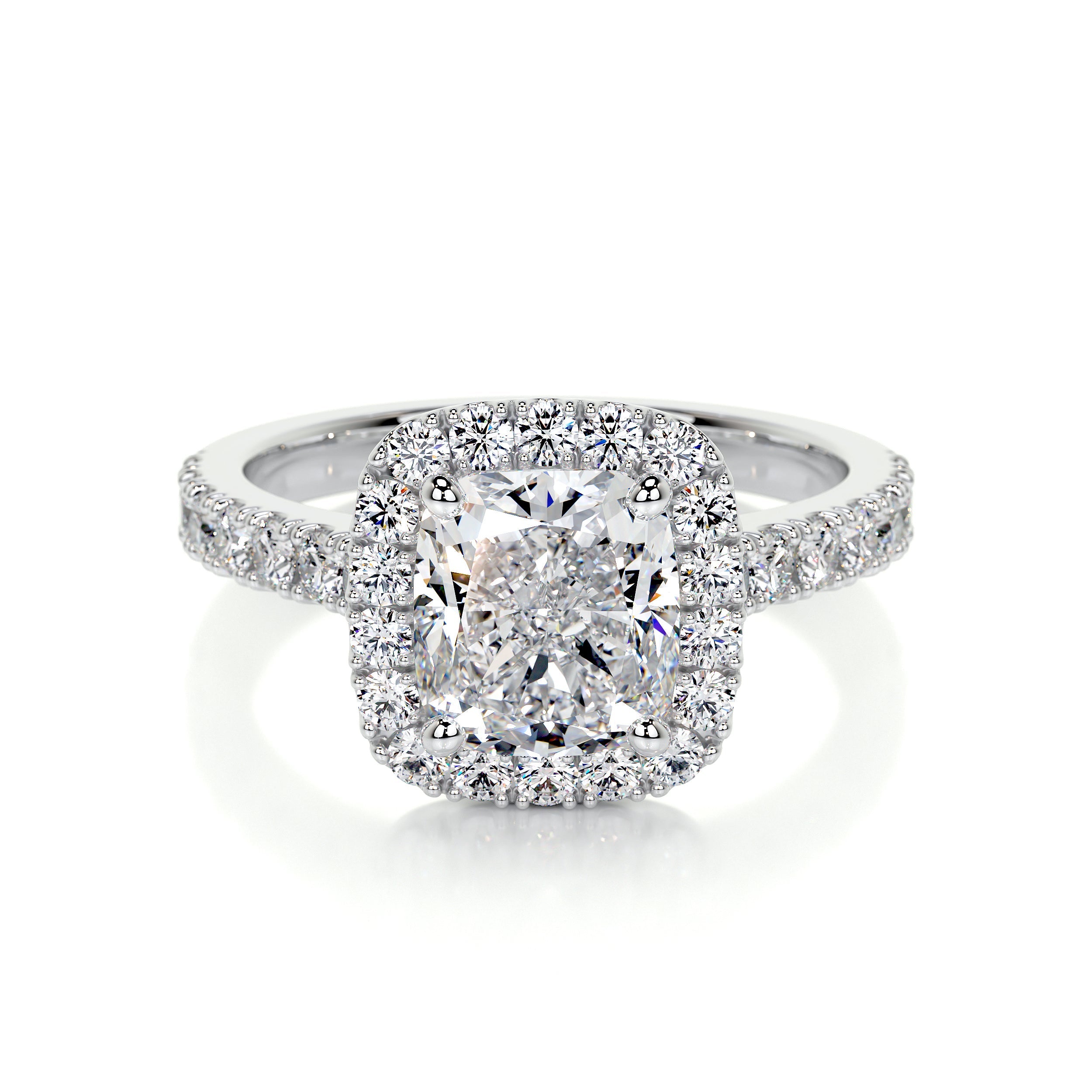 Celeste Lab Grown Diamond Ring (2 Carat) -14K White Gold