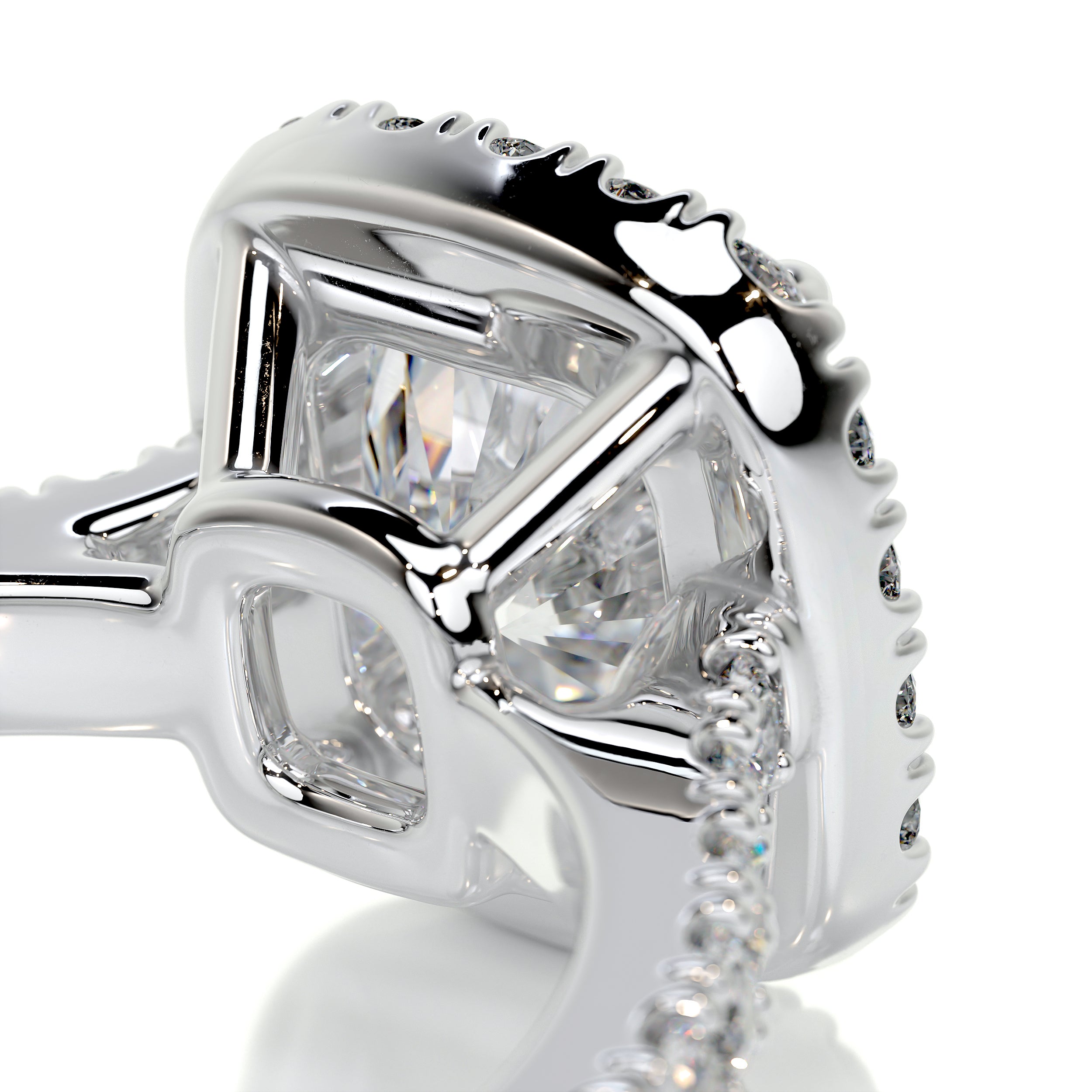 Celeste Diamond Engagement Ring -18K White Gold