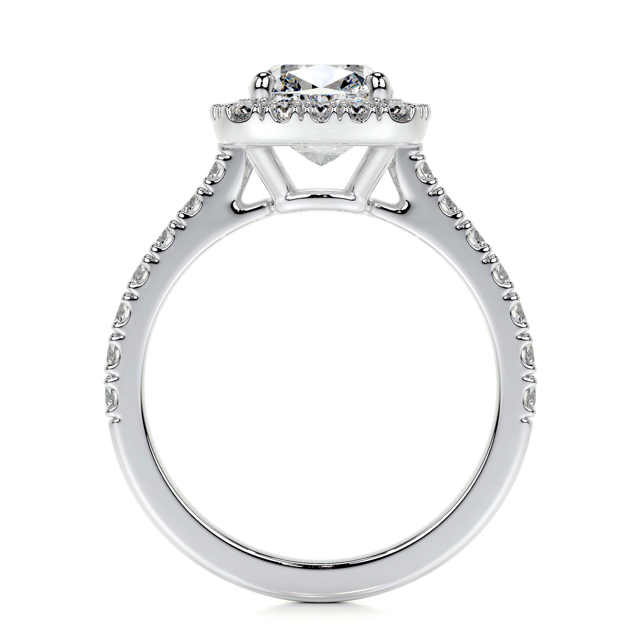 Celeste Lab Grown Diamond Ring (2 Carat) -14K White Gold