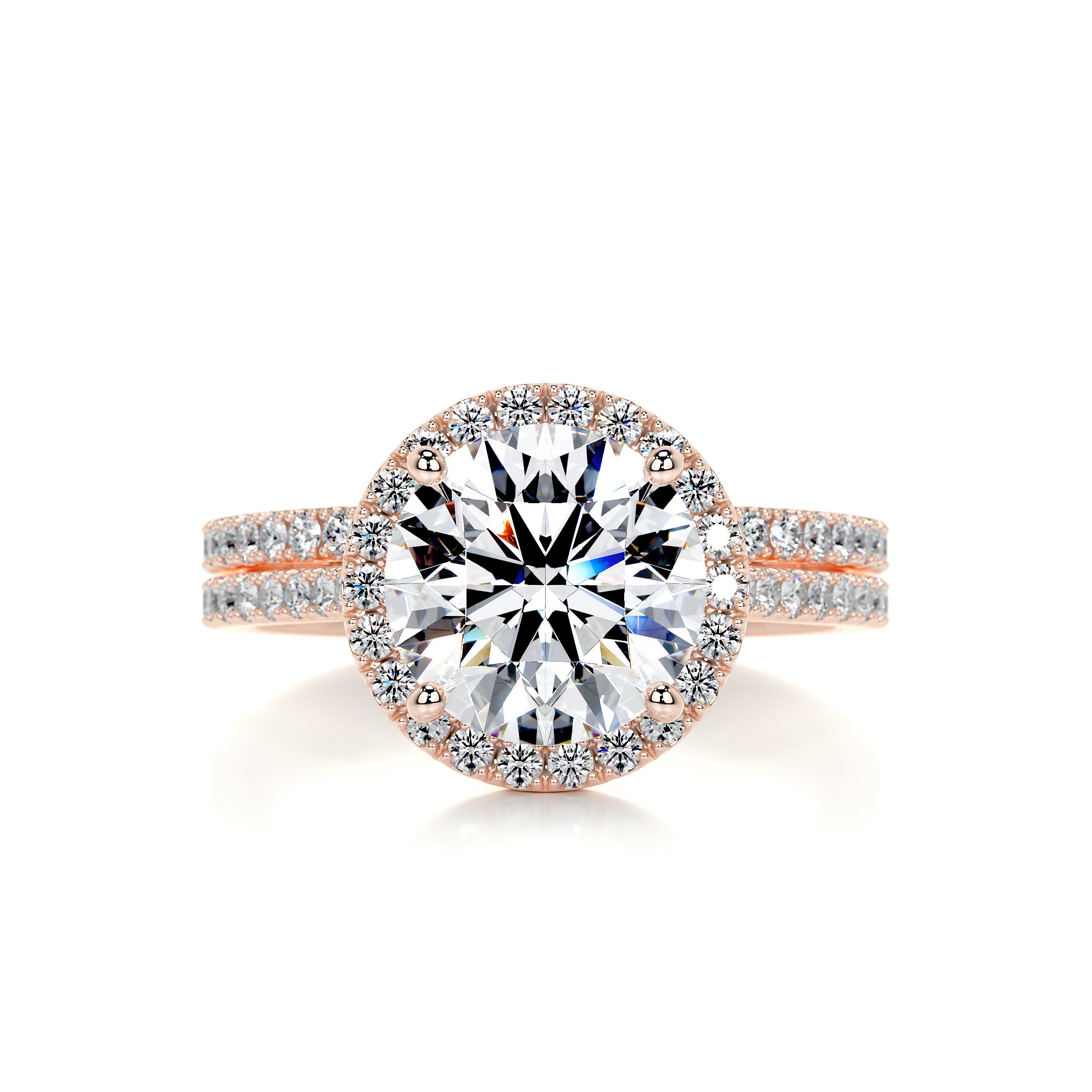 Layla Diamond Bridal Set - 14K Rose Gold