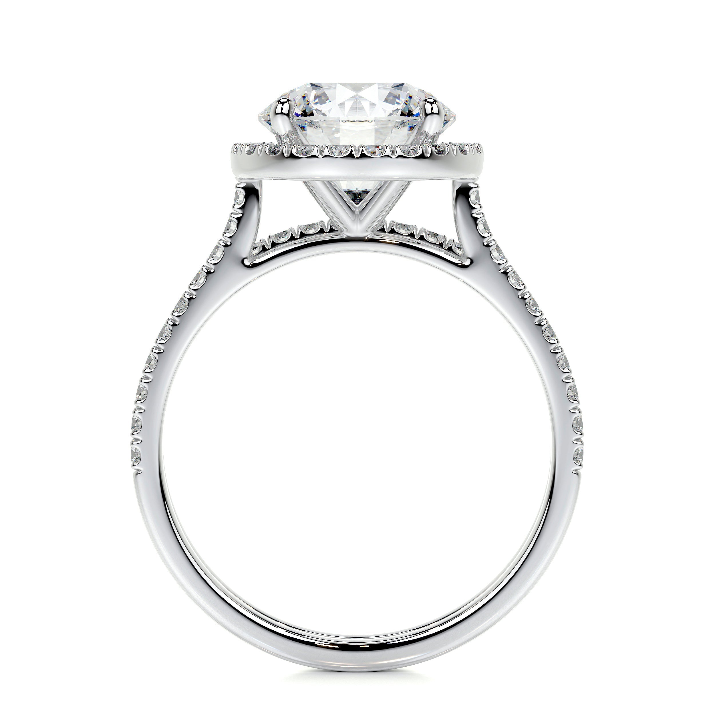 Layla Lab Grown Diamond Bridal Set   (2.8 Carat) - 14K White Gold