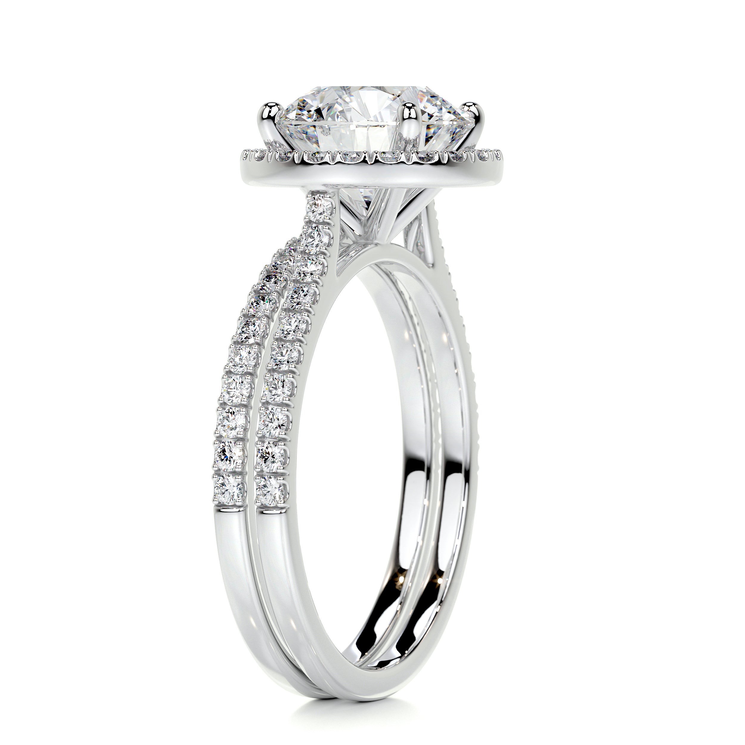 Layla Diamond Bridal Set - 14K White Gold