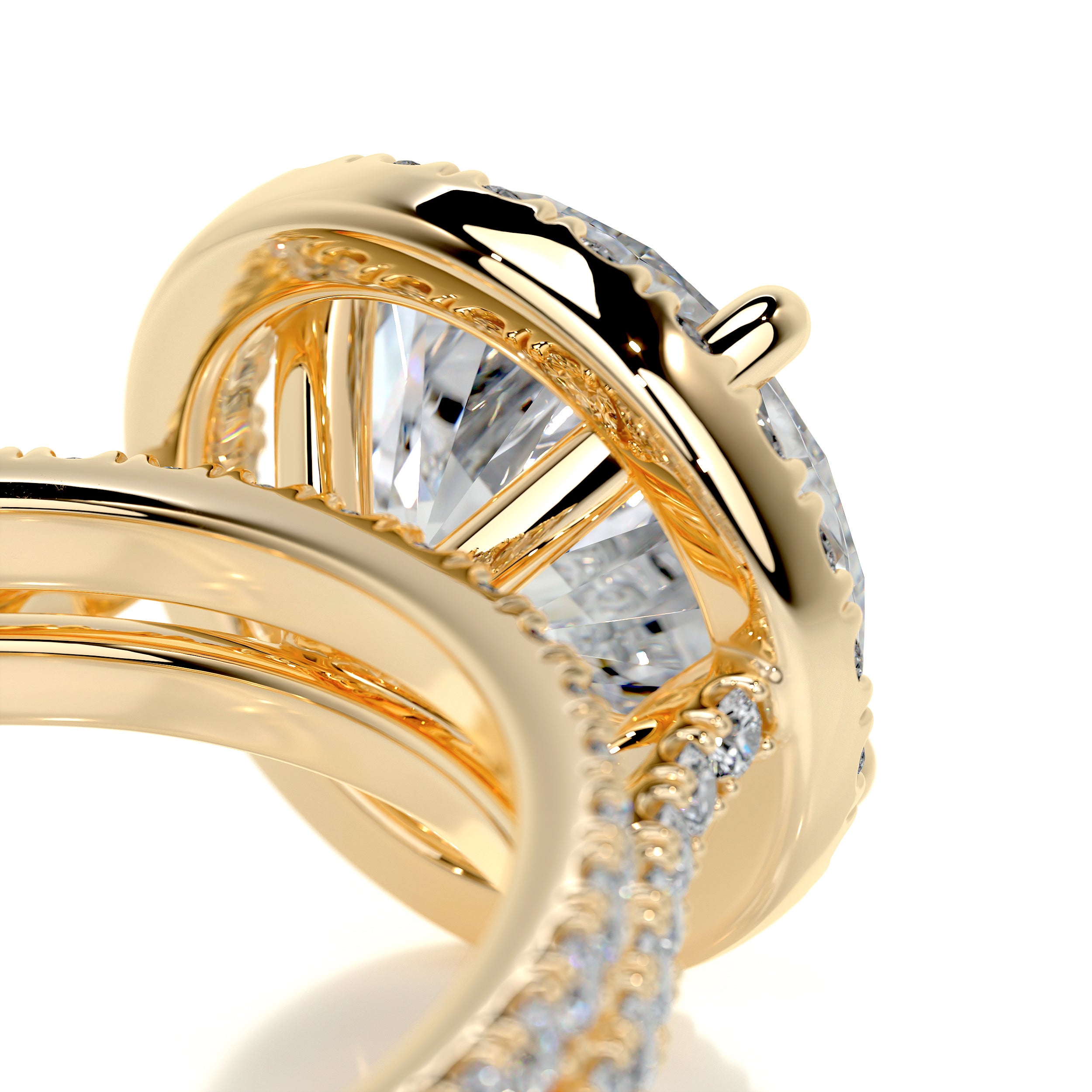 Layla Diamond Bridal Set - 18K Yellow Gold