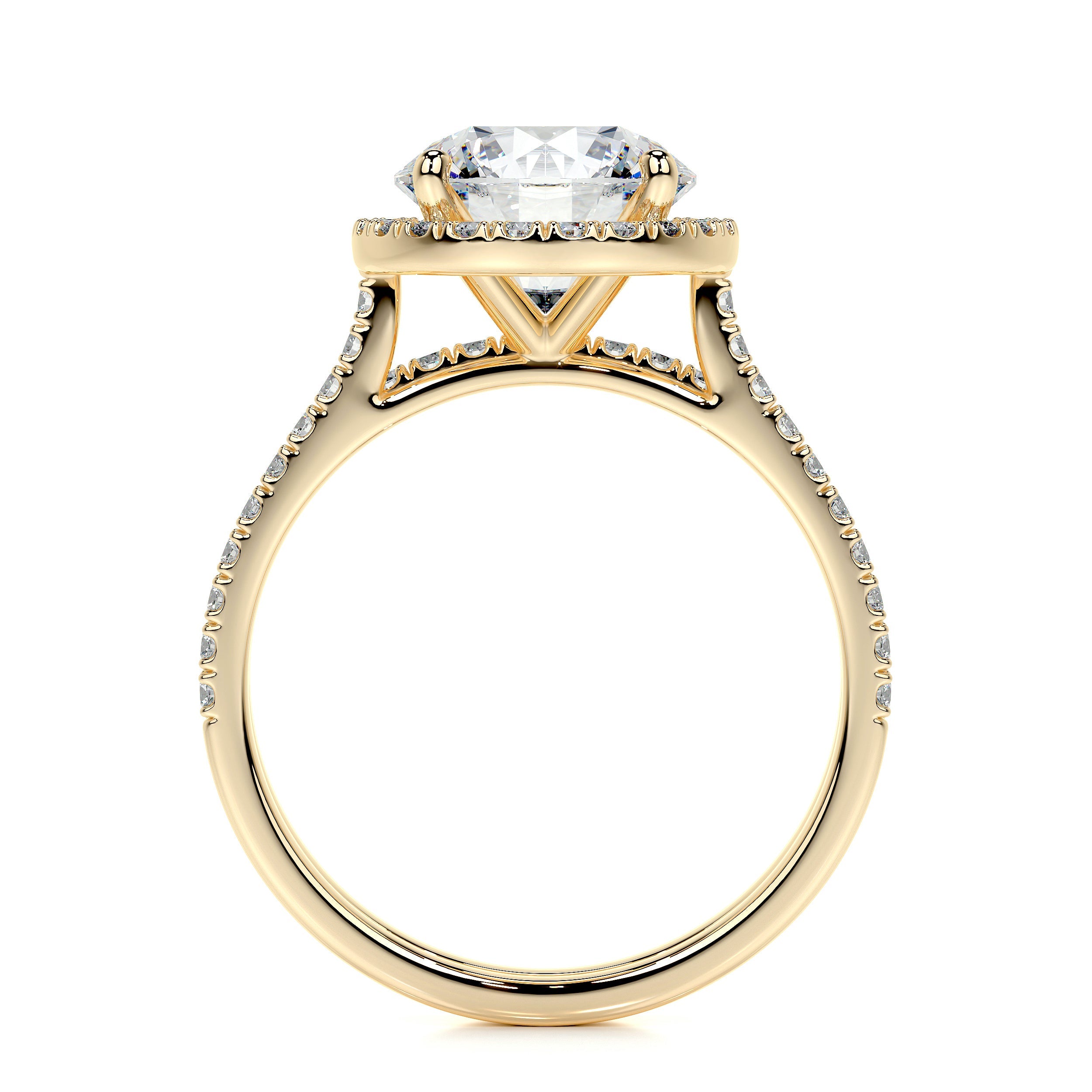 Layla Lab Grown Diamond Bridal Set (2.8 Carat) - 18K Yellow Gold