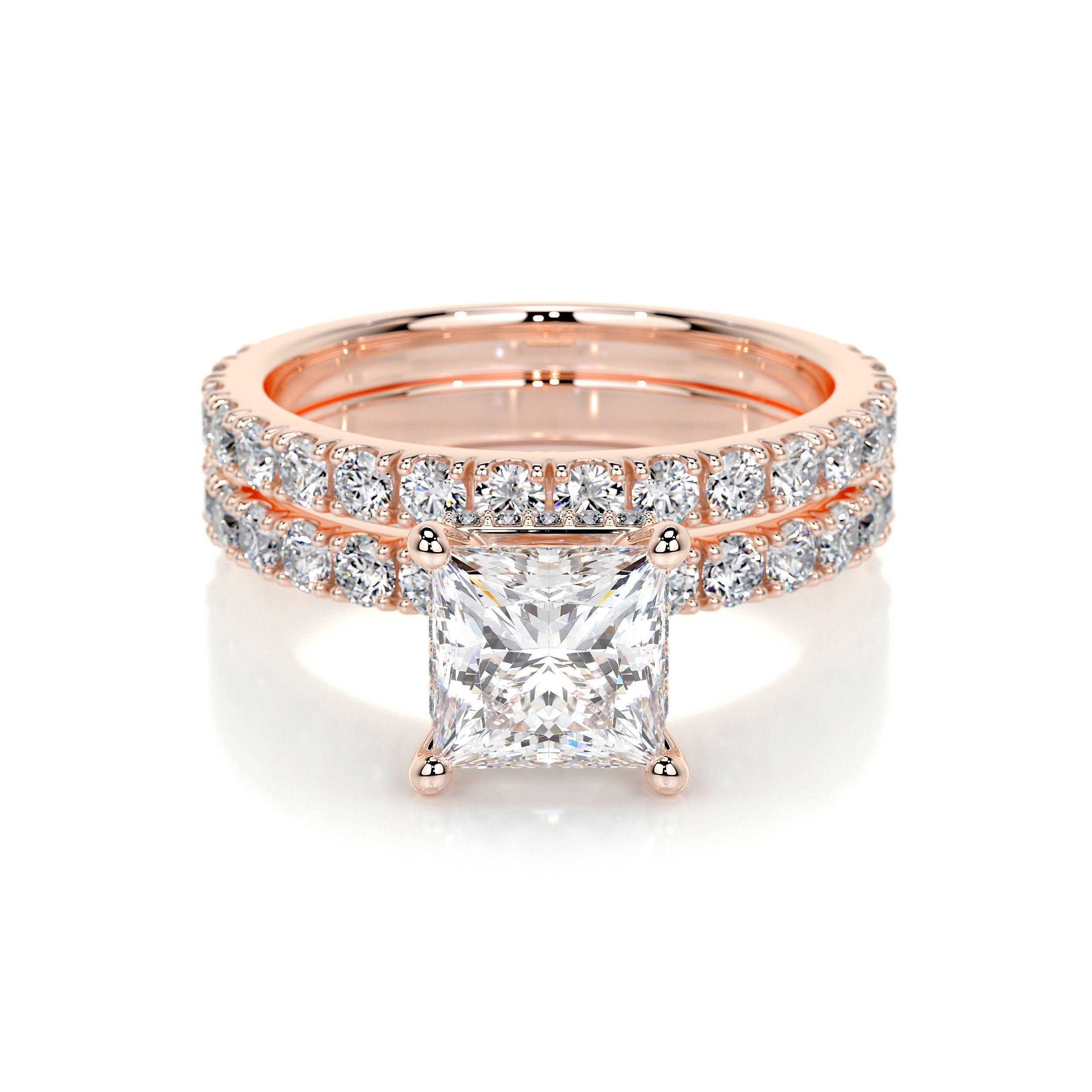 Valentina Lab Grown Diamond Bridal Set -14K Rose Gold
