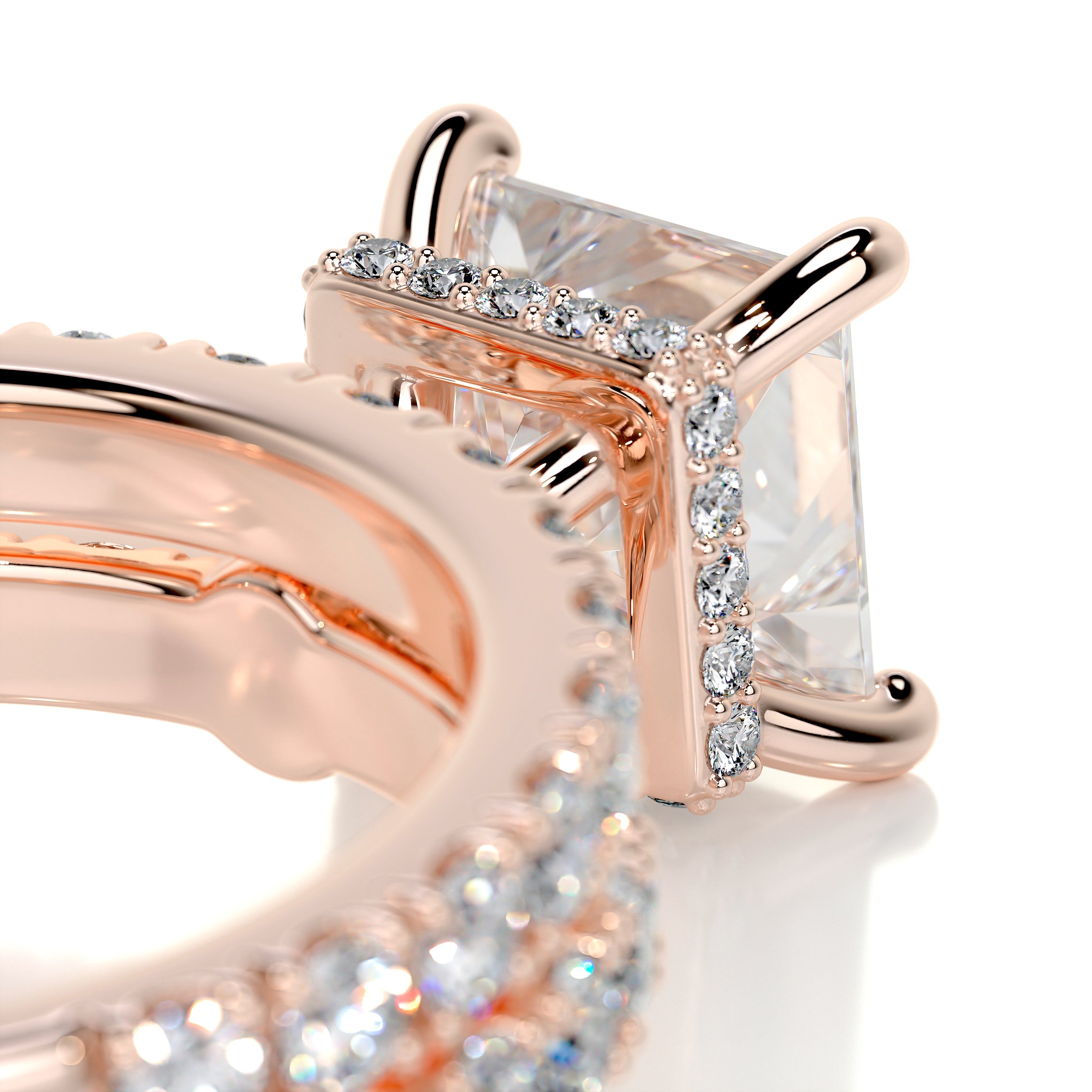 Valentina Diamond Bridal Set -14K Rose Gold