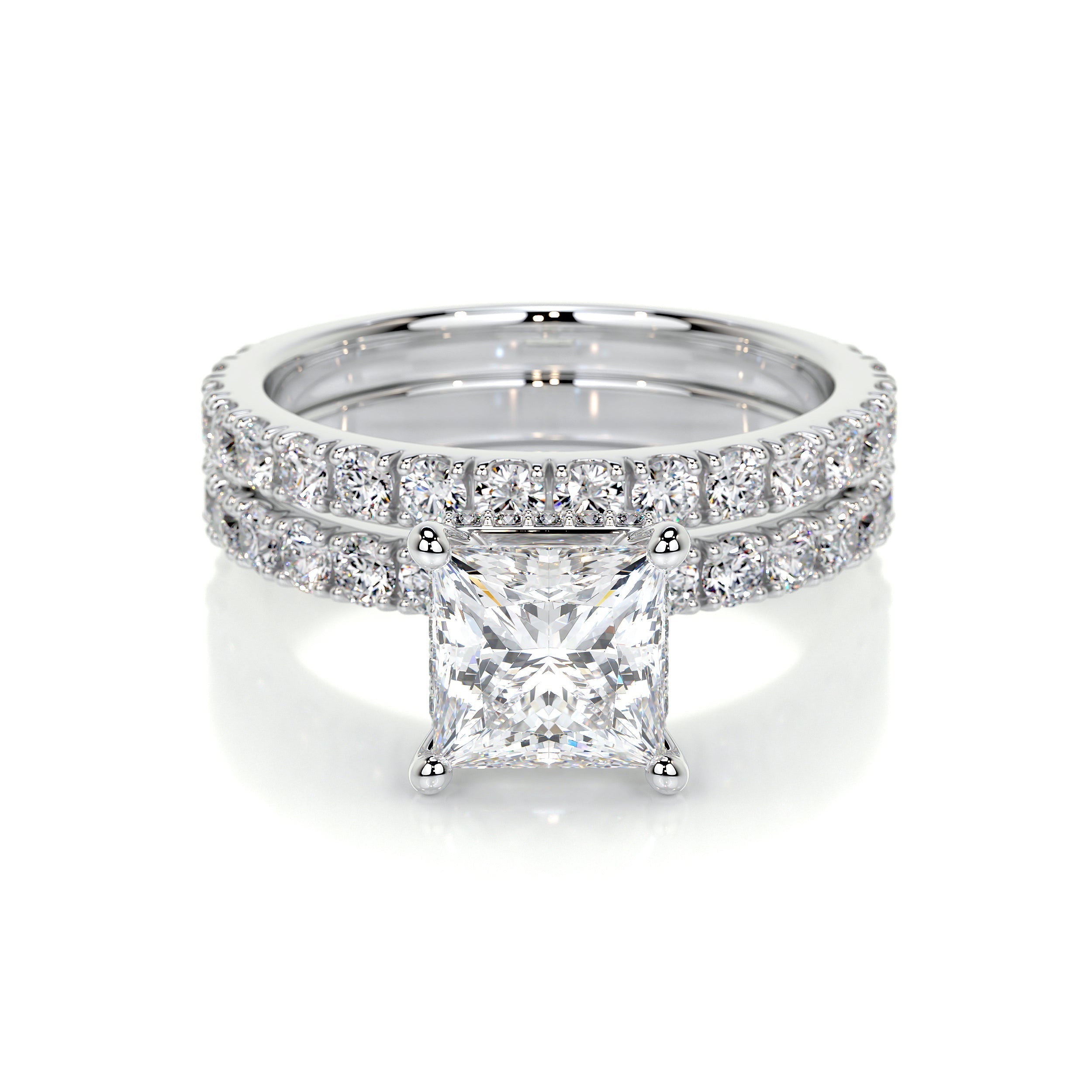 Valentina Lab Grown Diamond Bridal Set -14K White Gold