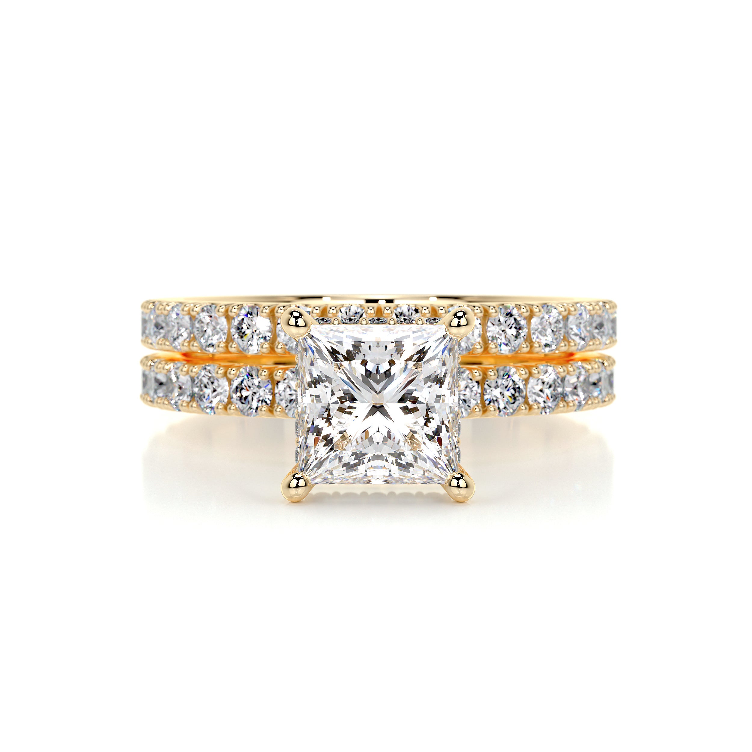 Valentina Diamond Bridal Set -18K Yellow Gold