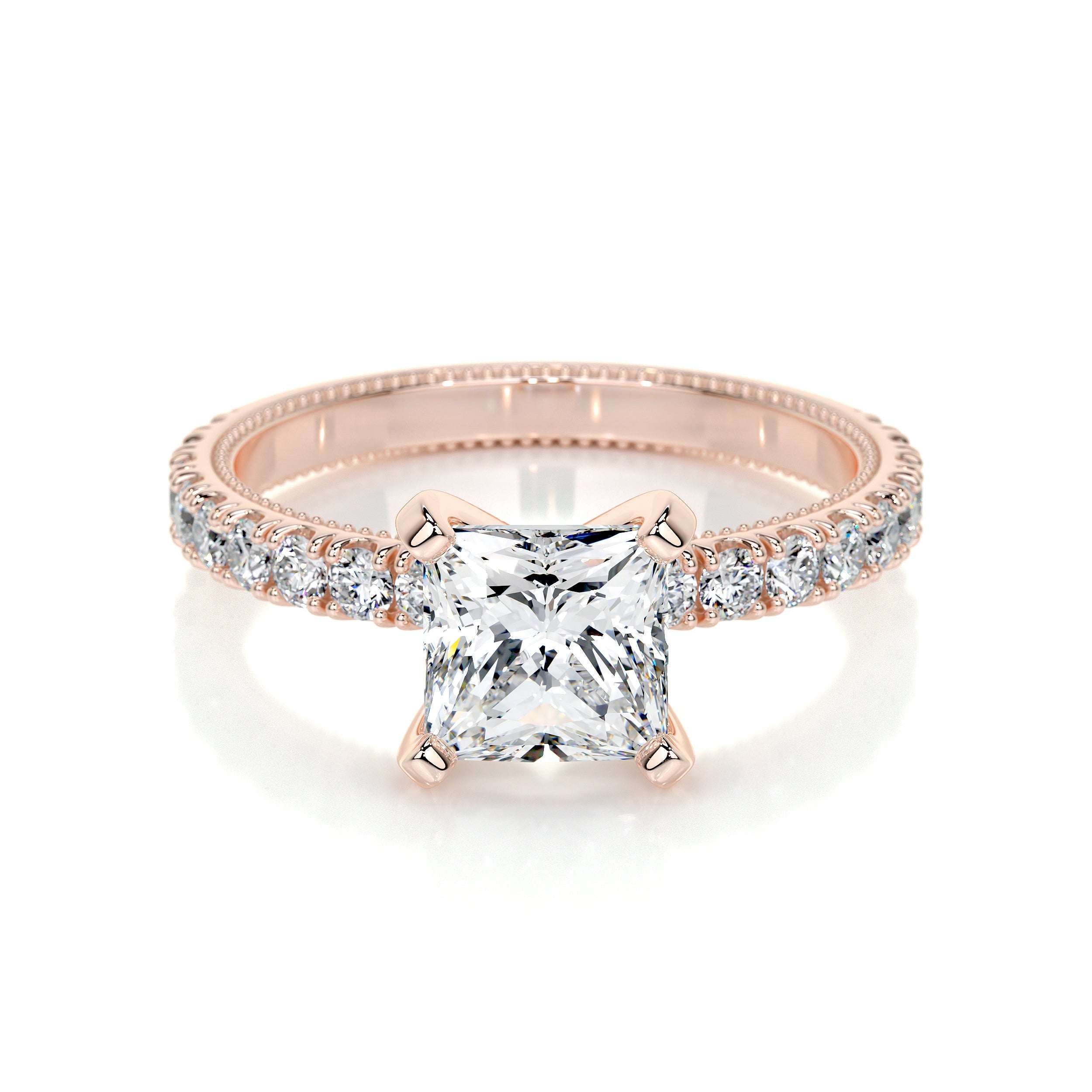 Blair Lab Grown Diamond Ring (2 Carat) -14K Rose Gold
