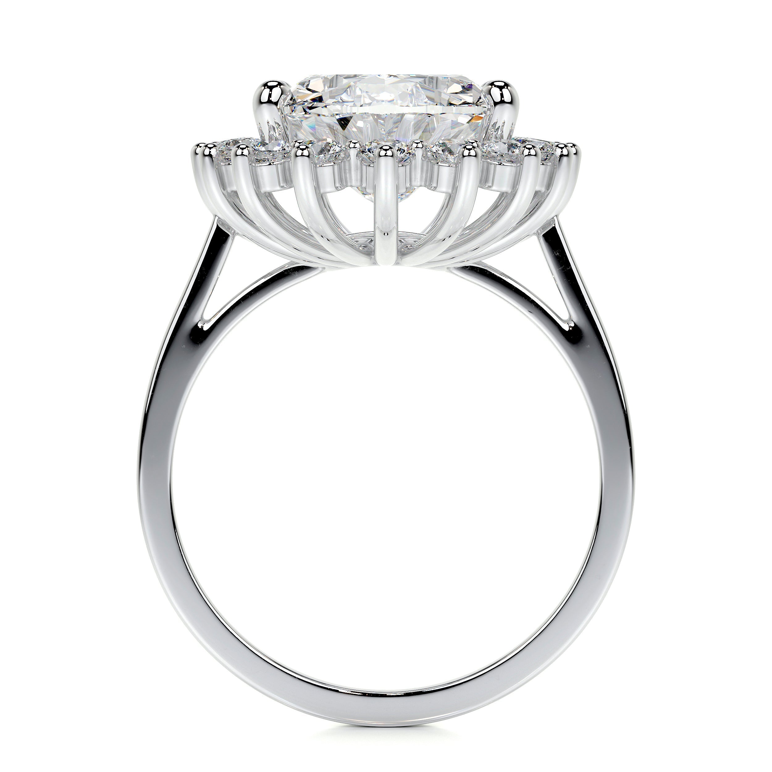 Lyn Lab Grown Diamond Ring   (4.5 Carat) - Platinum