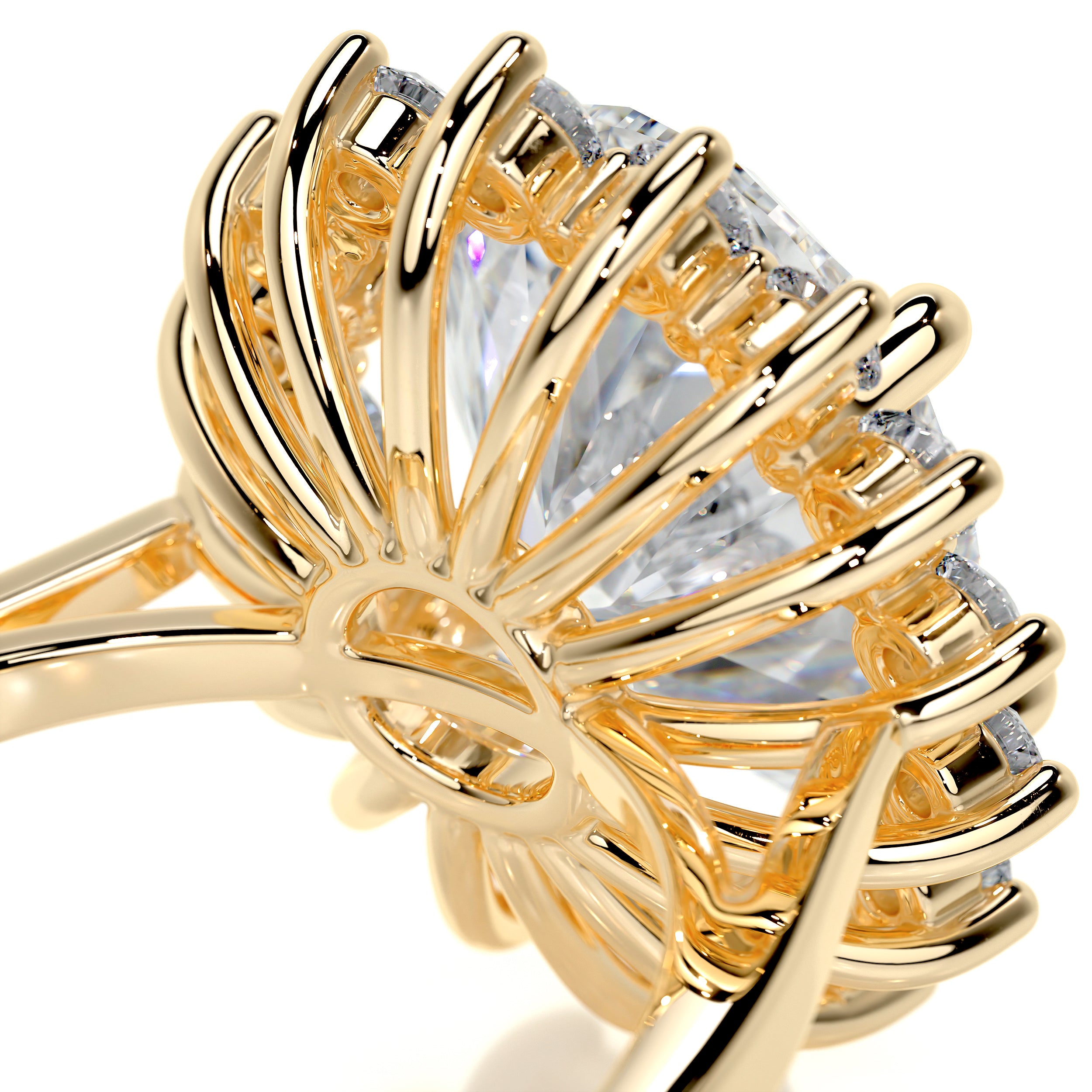 Lyn Diamond Engagement Ring - 18K Yellow Gold