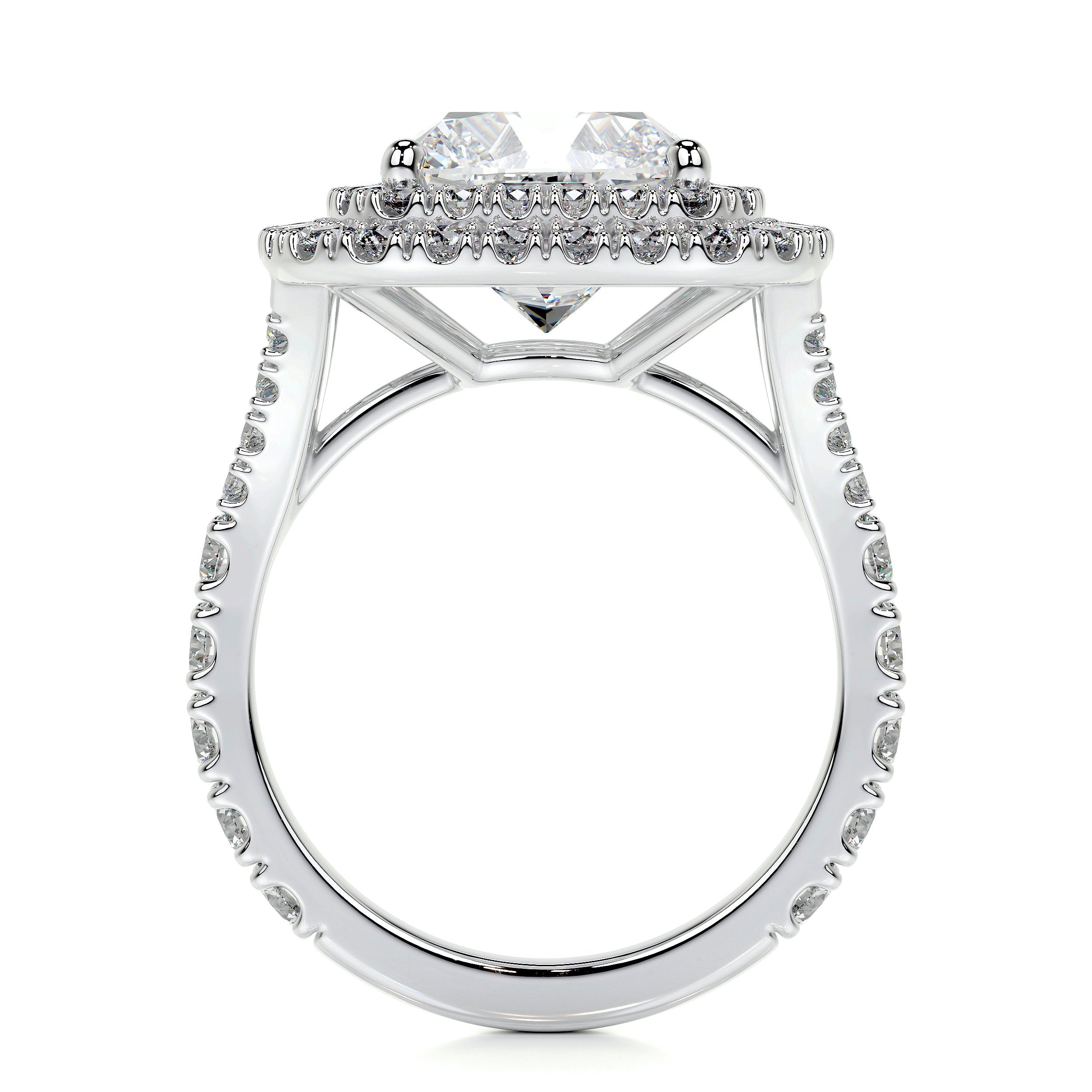 Marley Lab Grown Diamond Ring (4 Carat) - 14K White Gold
