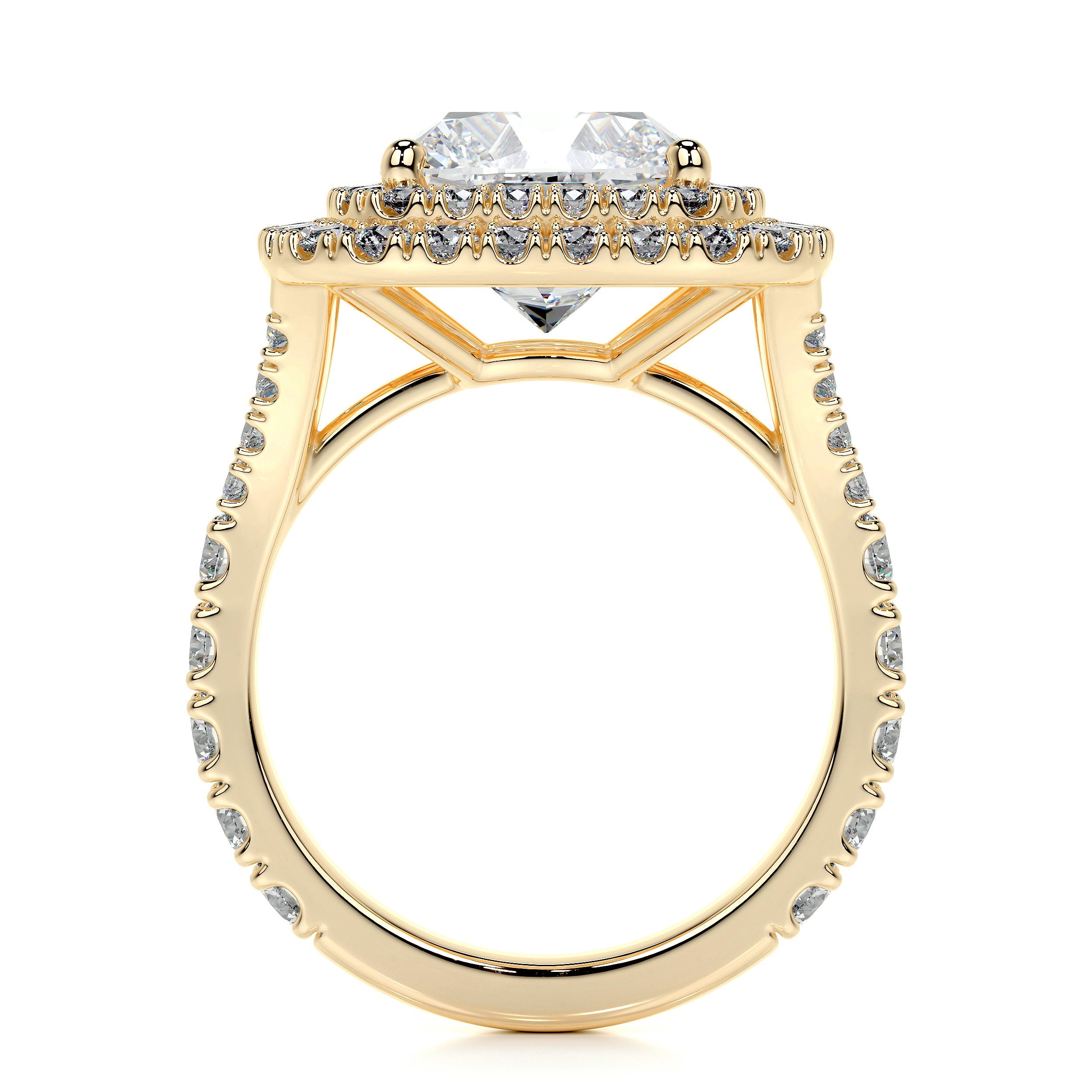 Marley Lab Grown Diamond Ring (4 Carat) - 18K Yellow Gold