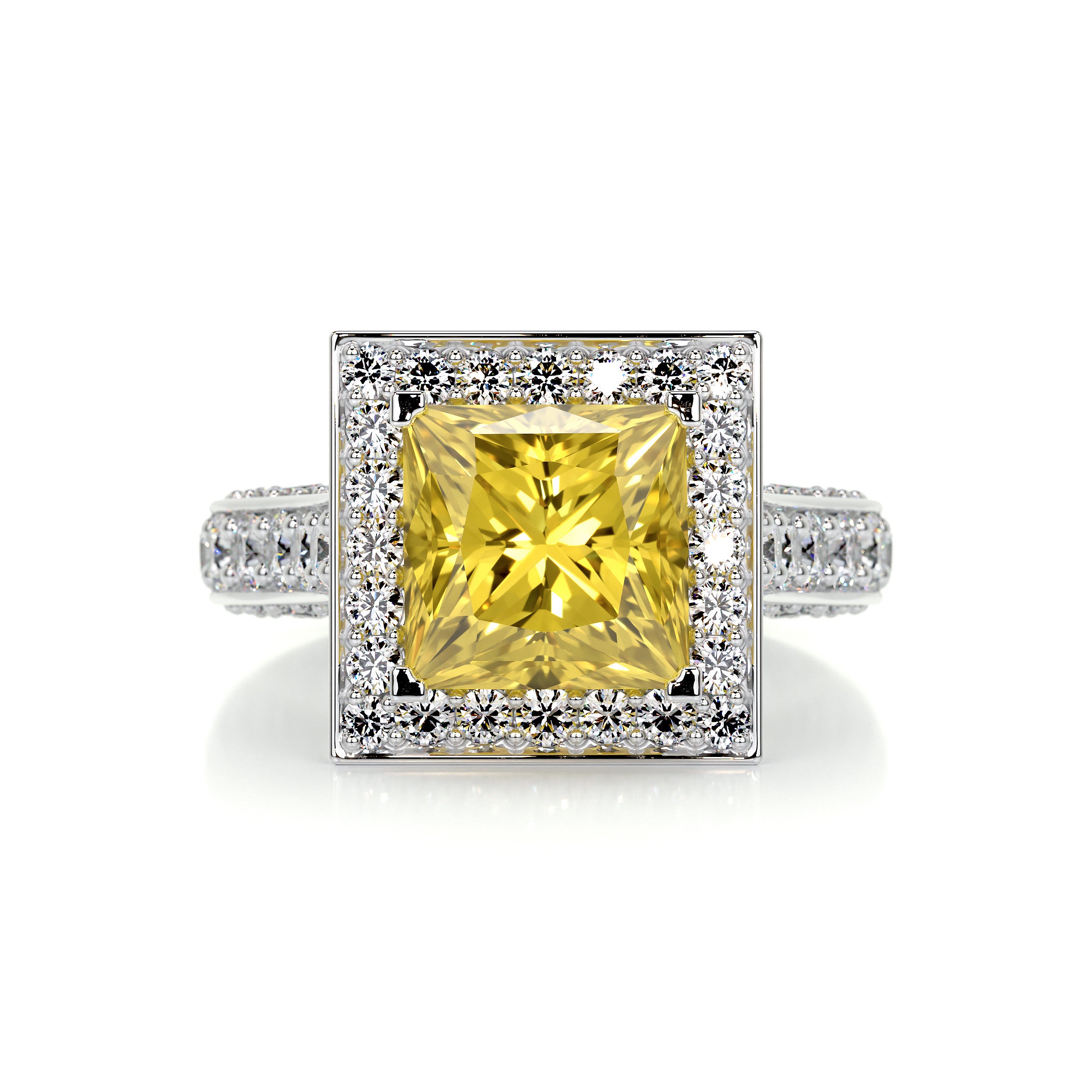 Freya Diamond Engagement Ring -18K White Gold