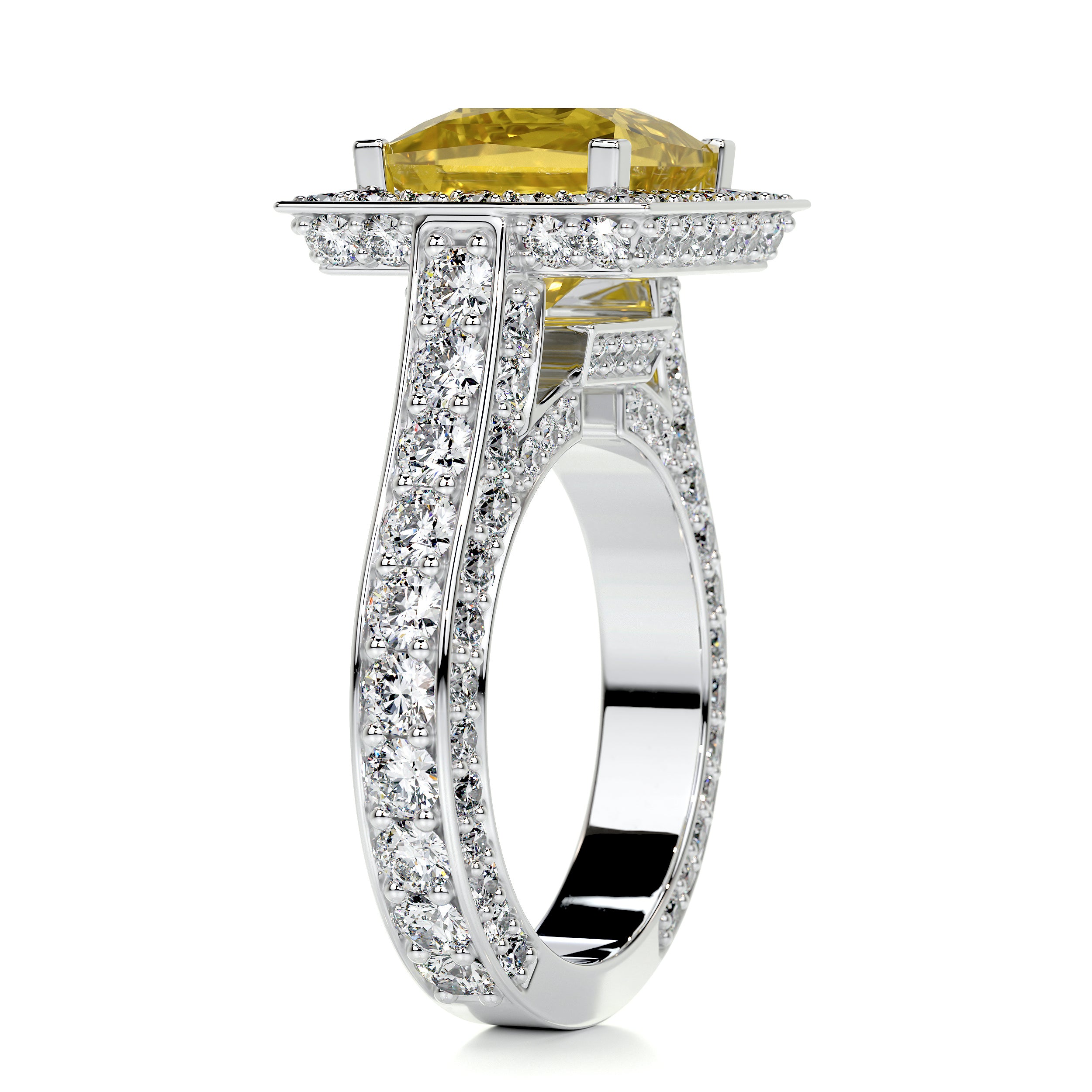 Freya Fantasy Diamond Engagement Ring -14K White Gold