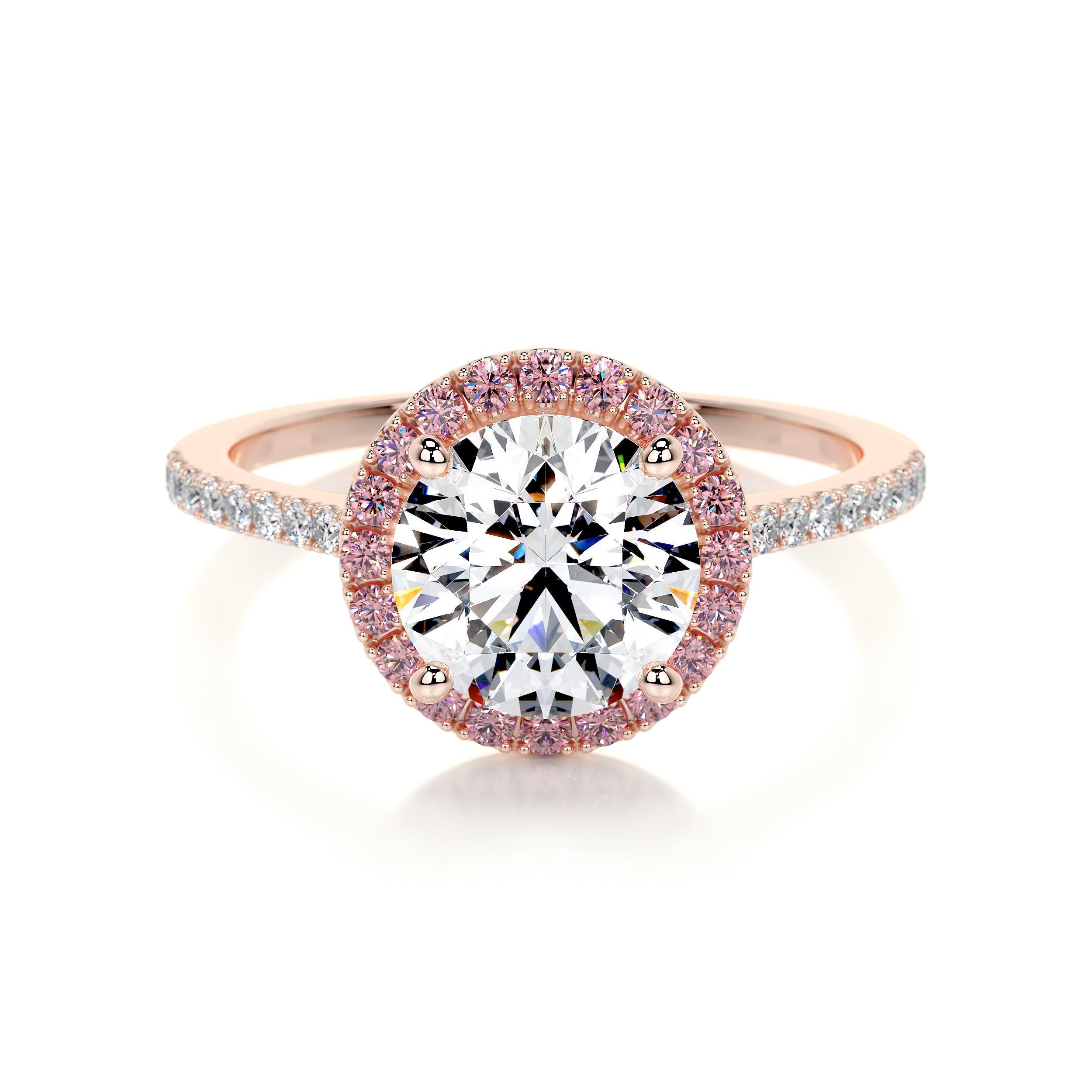 Layla Lab Grown Diamond Ring   (2.5 Carat) - 14K Rose Gold