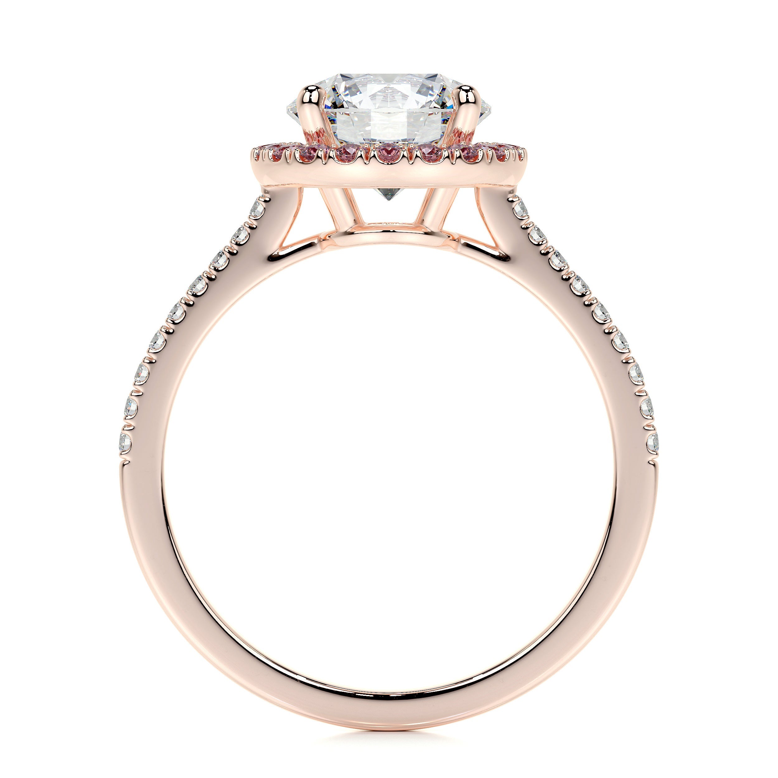 Layla Lab Grown Diamond Ring   (2.5 Carat) - 14K Rose Gold