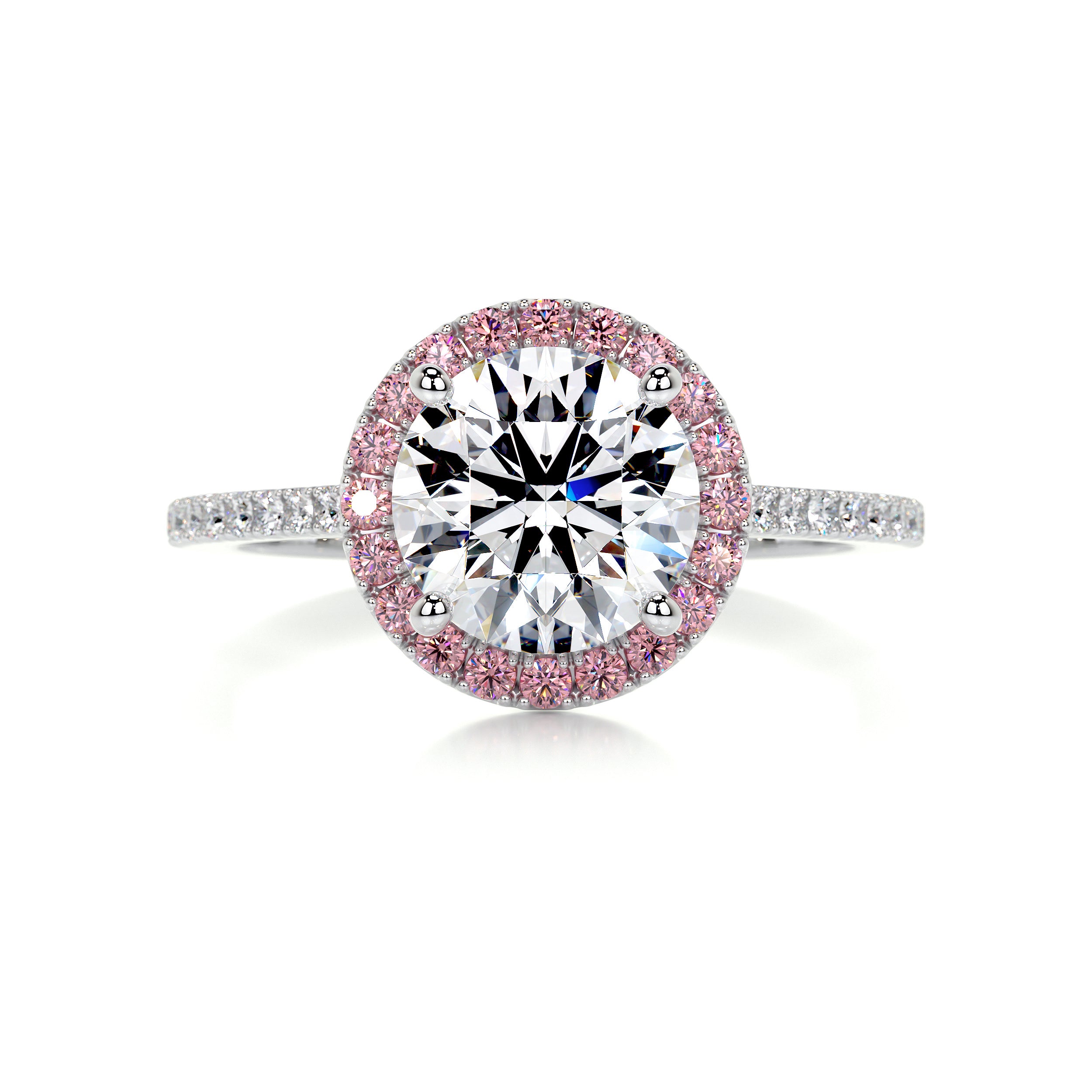 Layla Diamond Engagement Ring - 18K White Gold