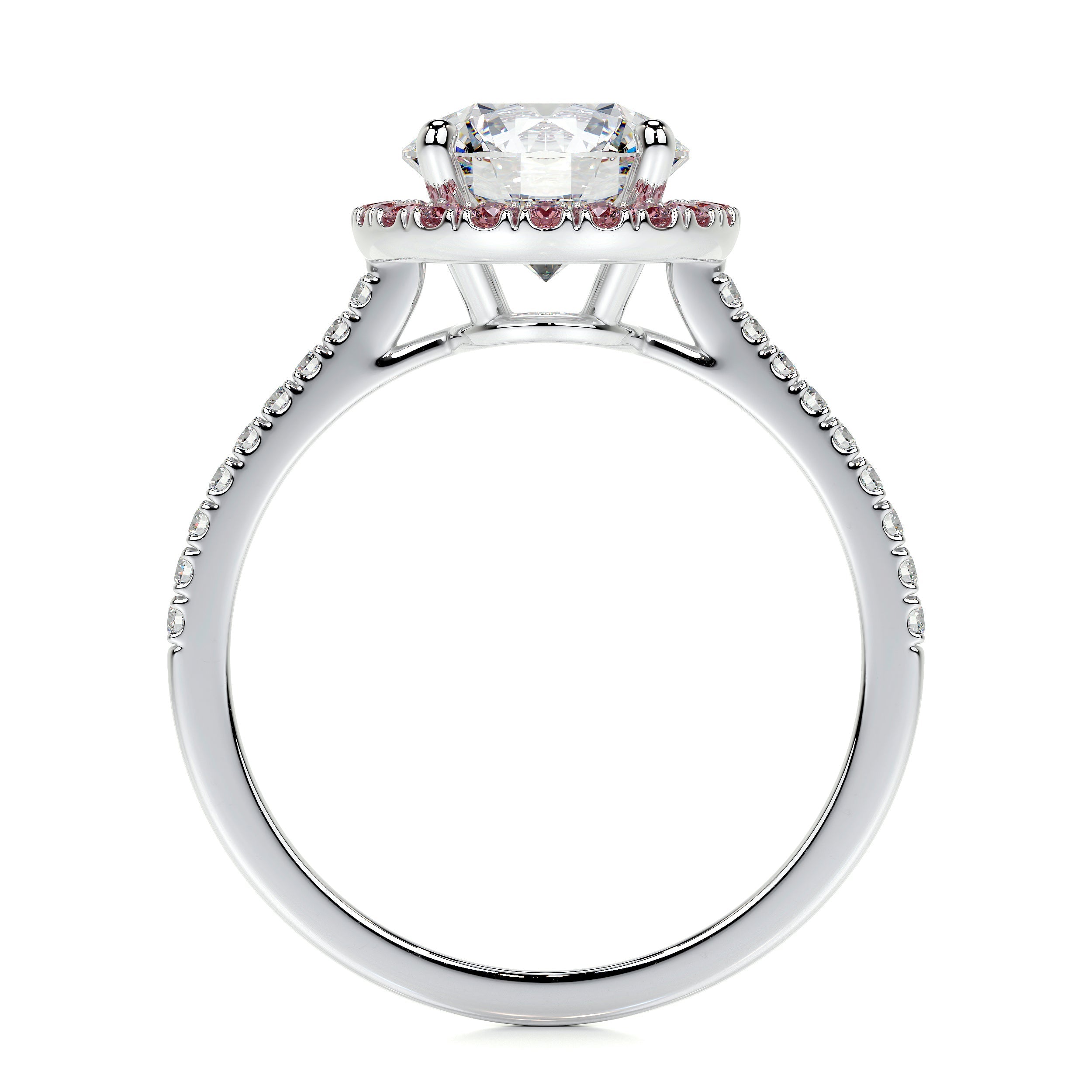 Layla Lab Grown Diamond Ring   (2.5 Carat) - 14K White Gold