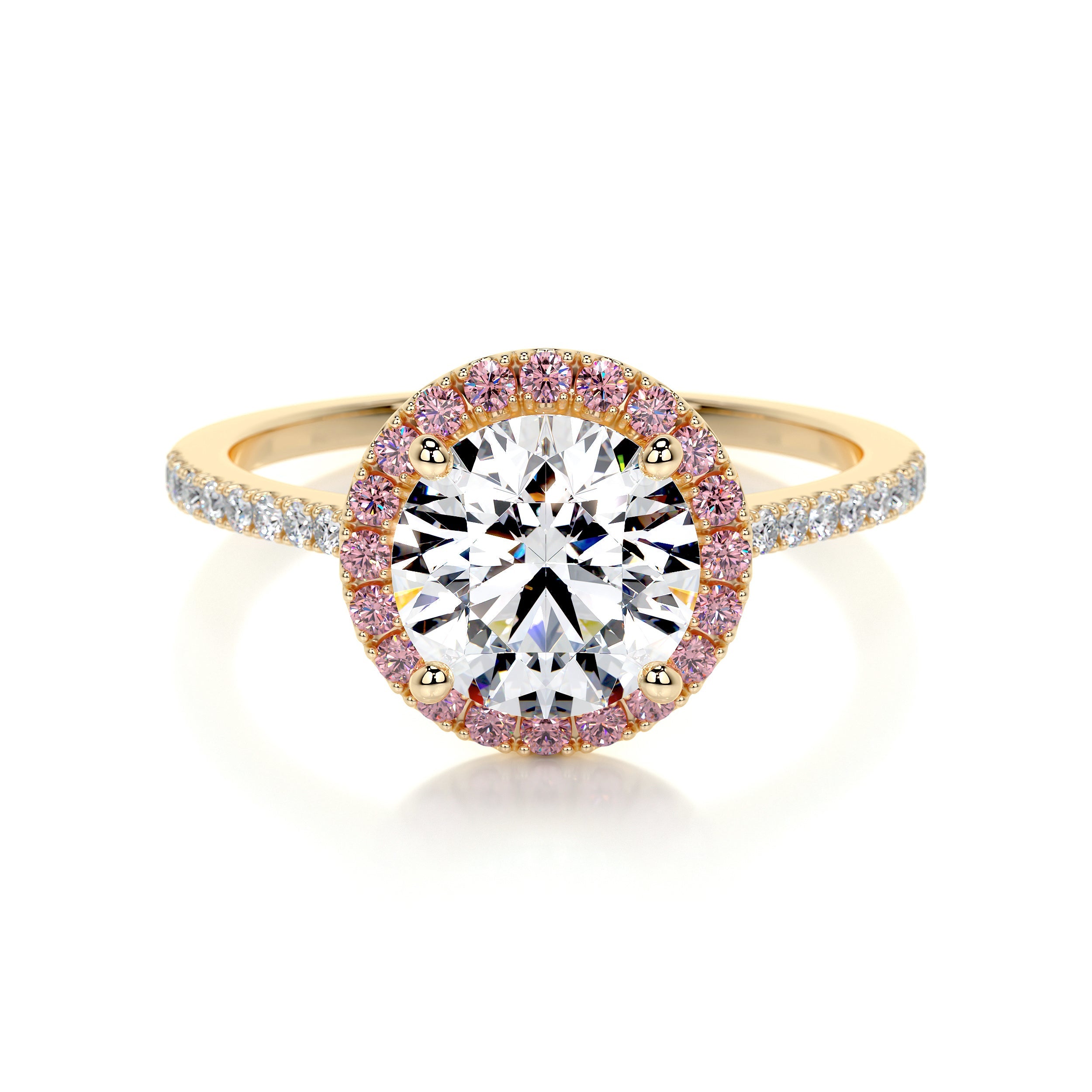 Layla Lab Grown Diamond Ring (2.5 Carat) - 18K Yellow Gold