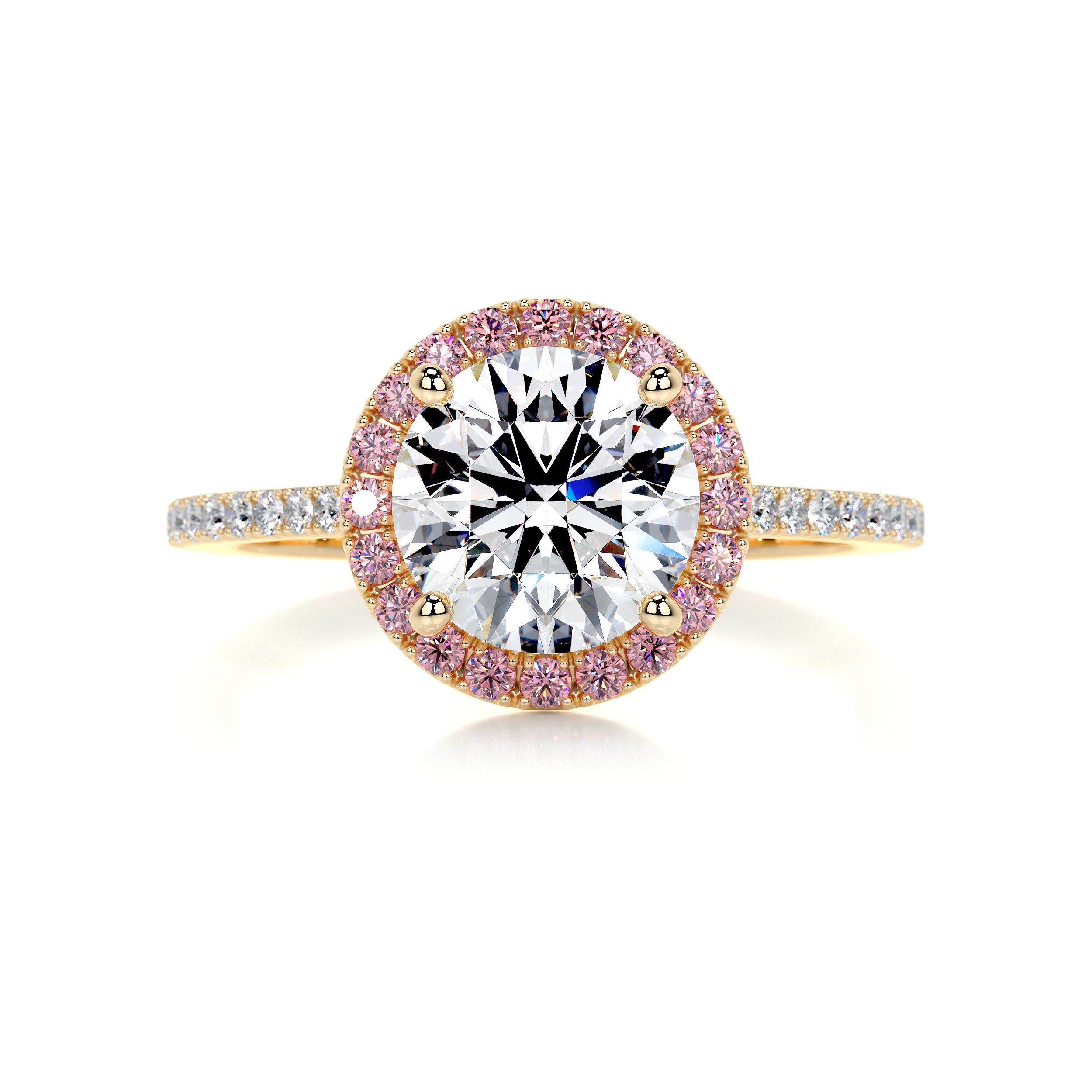 Layla Diamond Engagement Ring - 18K Yellow Gold