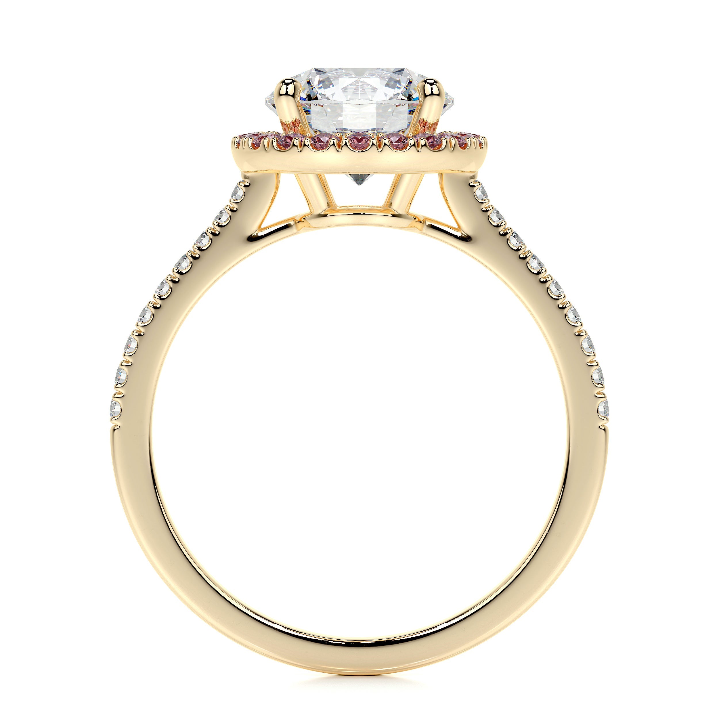 Layla Lab Grown Diamond Ring (2.5 Carat) - 18K Yellow Gold