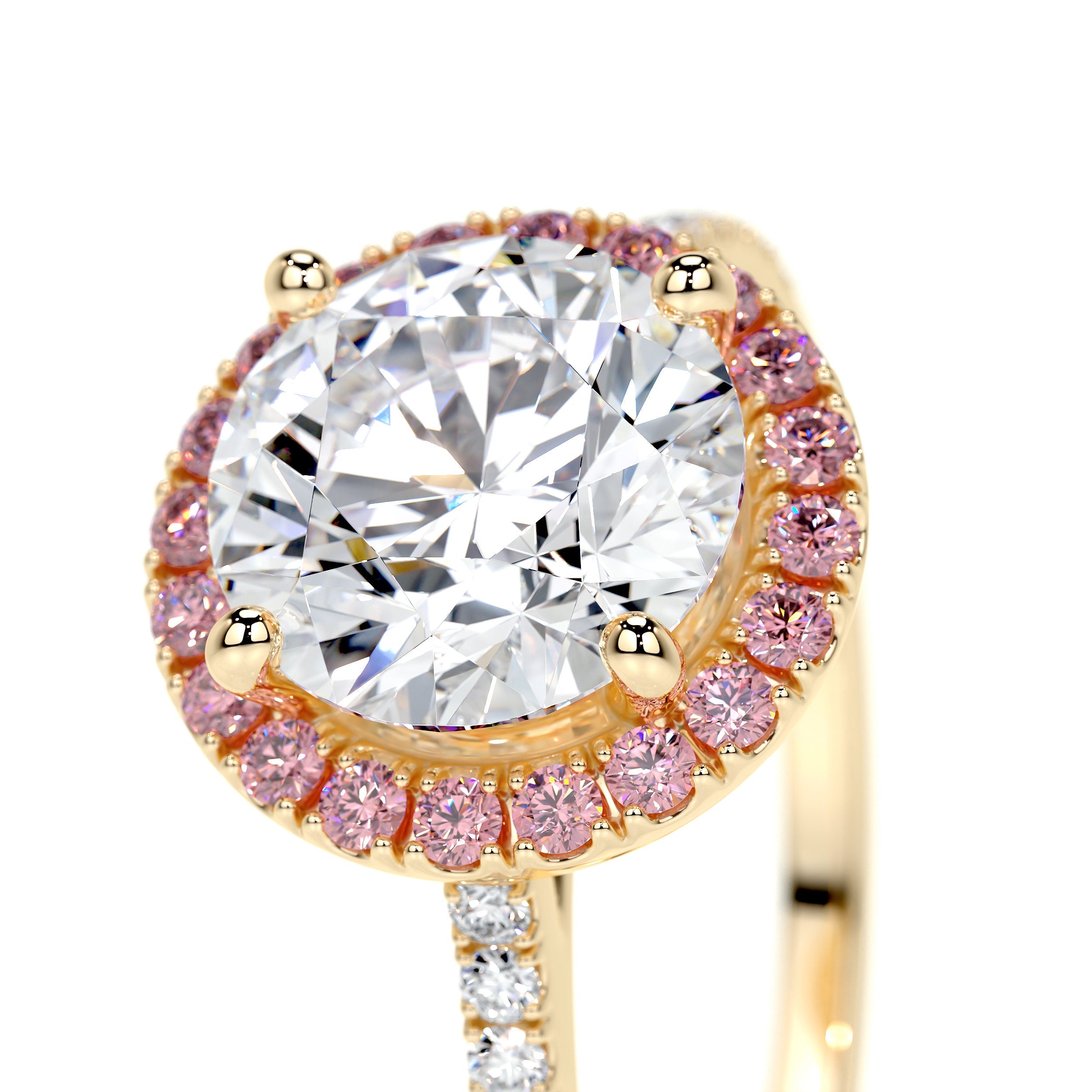 Layla Lab Grown Diamond Ring (2.5 Carat) - 18K Yellow Gold