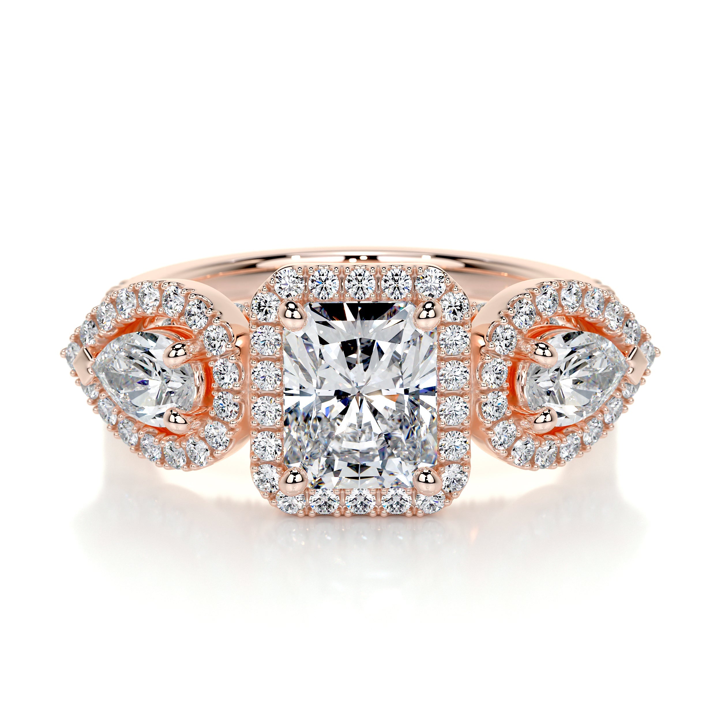 Violet Lab Grown Diamond Ring - 14K Rose Gold