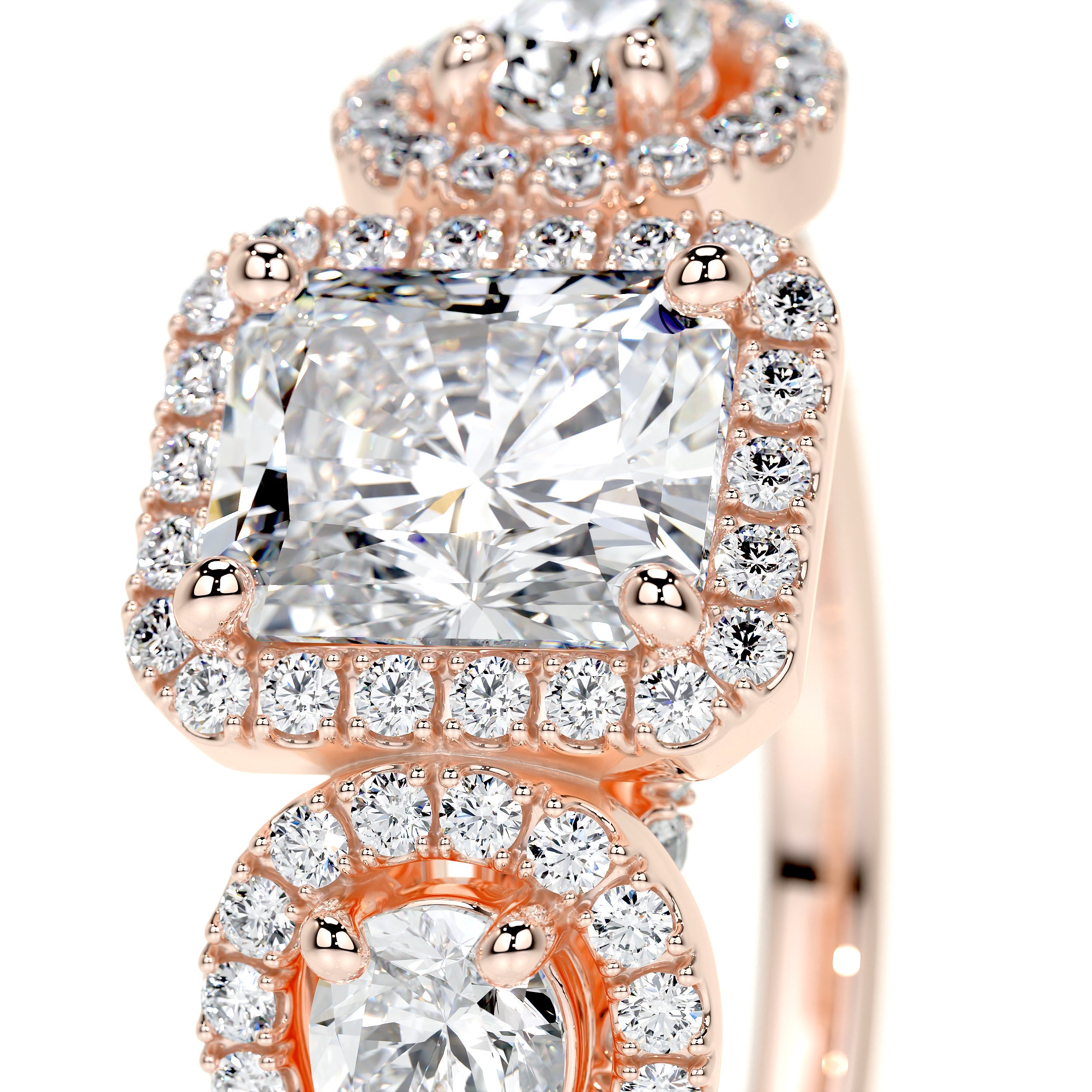 Violet Lab Grown Diamond Ring - 14K Rose Gold