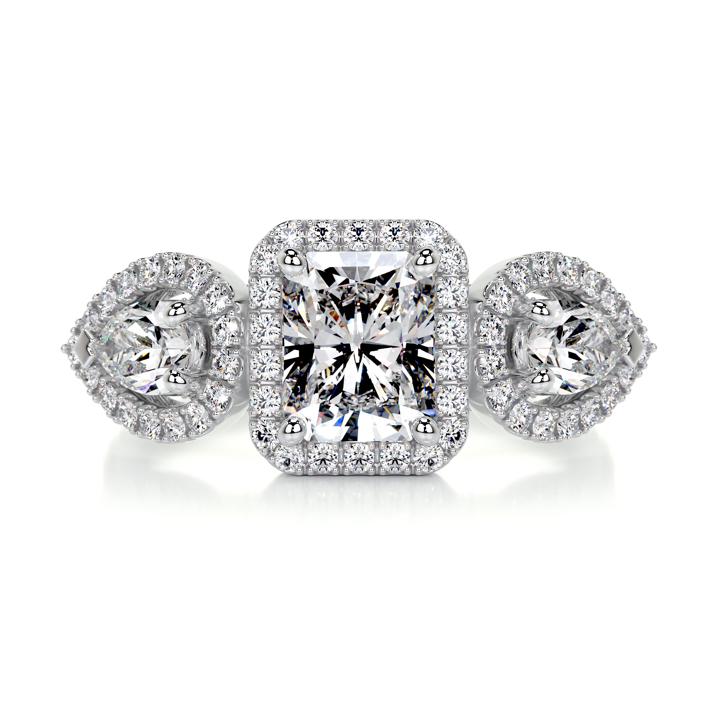 Violet Diamond Engagement Ring - 14K White Gold