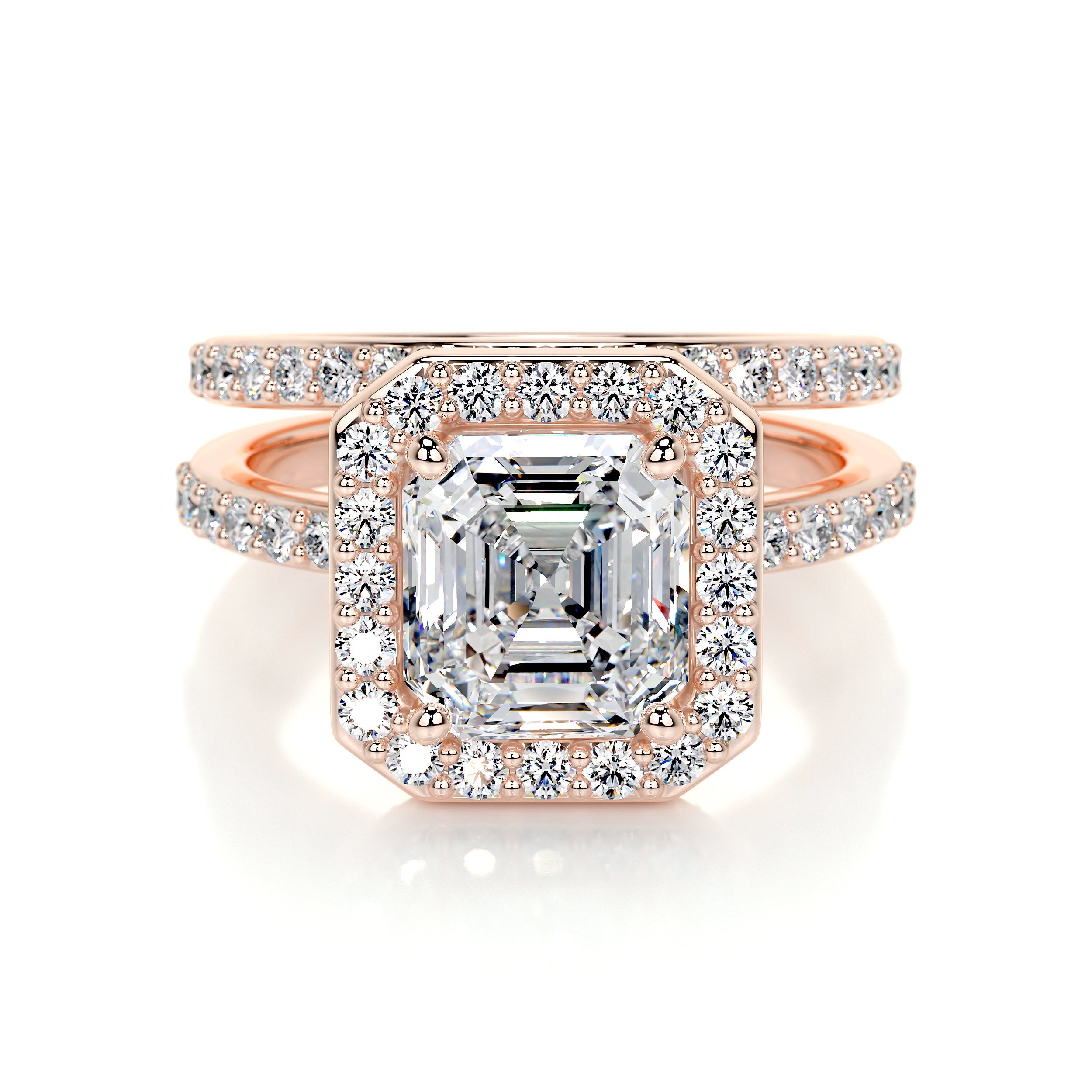 Brooklyn Lab Grown Diamond Bridal Set   (2.5 Carat) -14K Rose Gold
