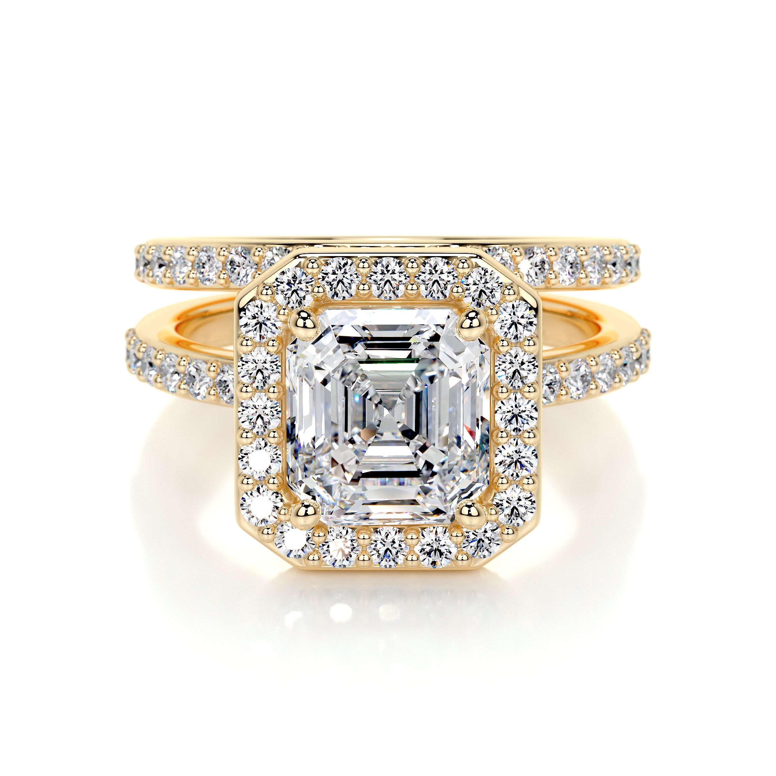 Brooklyn Lab Grown Diamond Bridal Set   (2.5 Carat) -18K Yellow Gold
