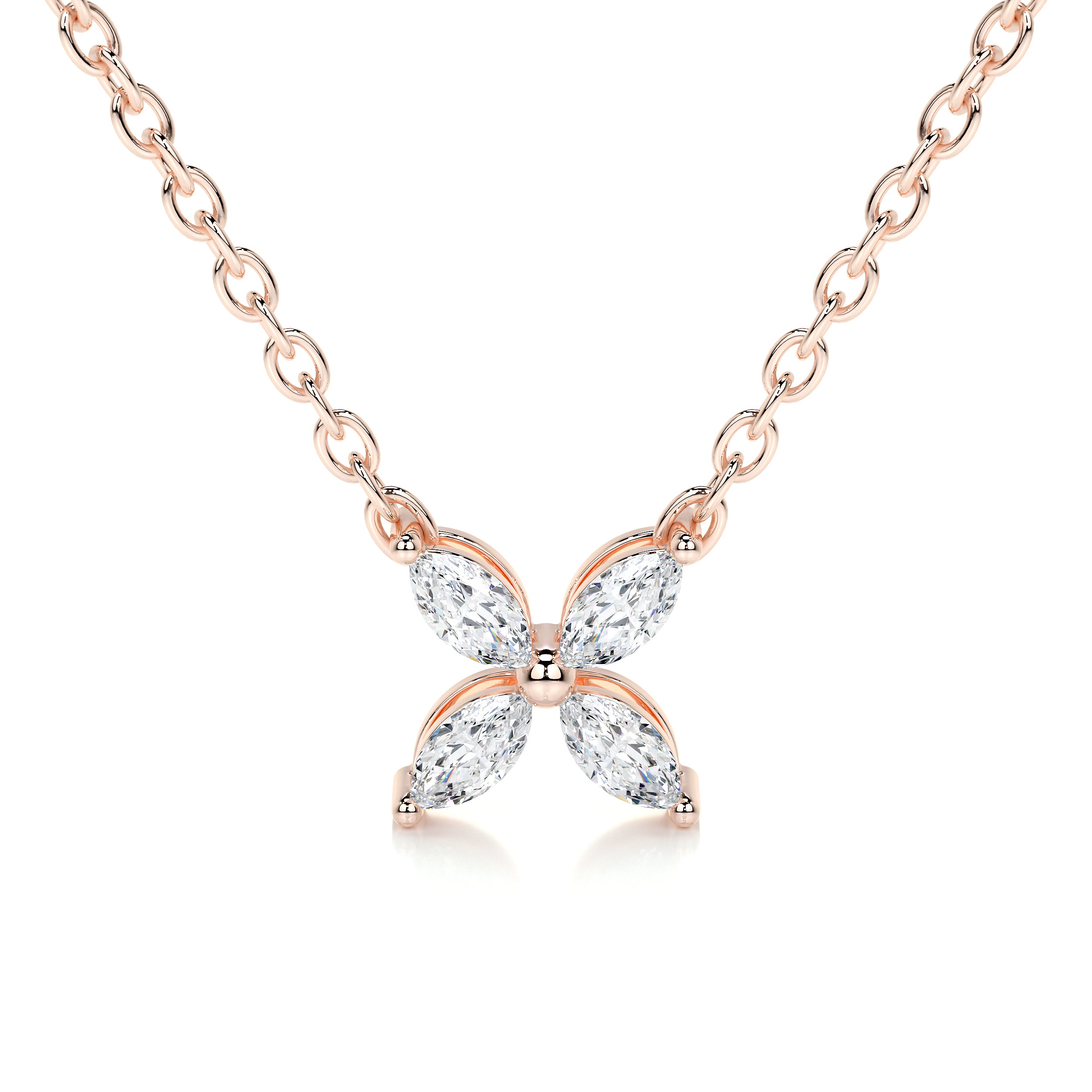 Michelle Diamond Pendant (0.20 Carat) -14K Rose Gold