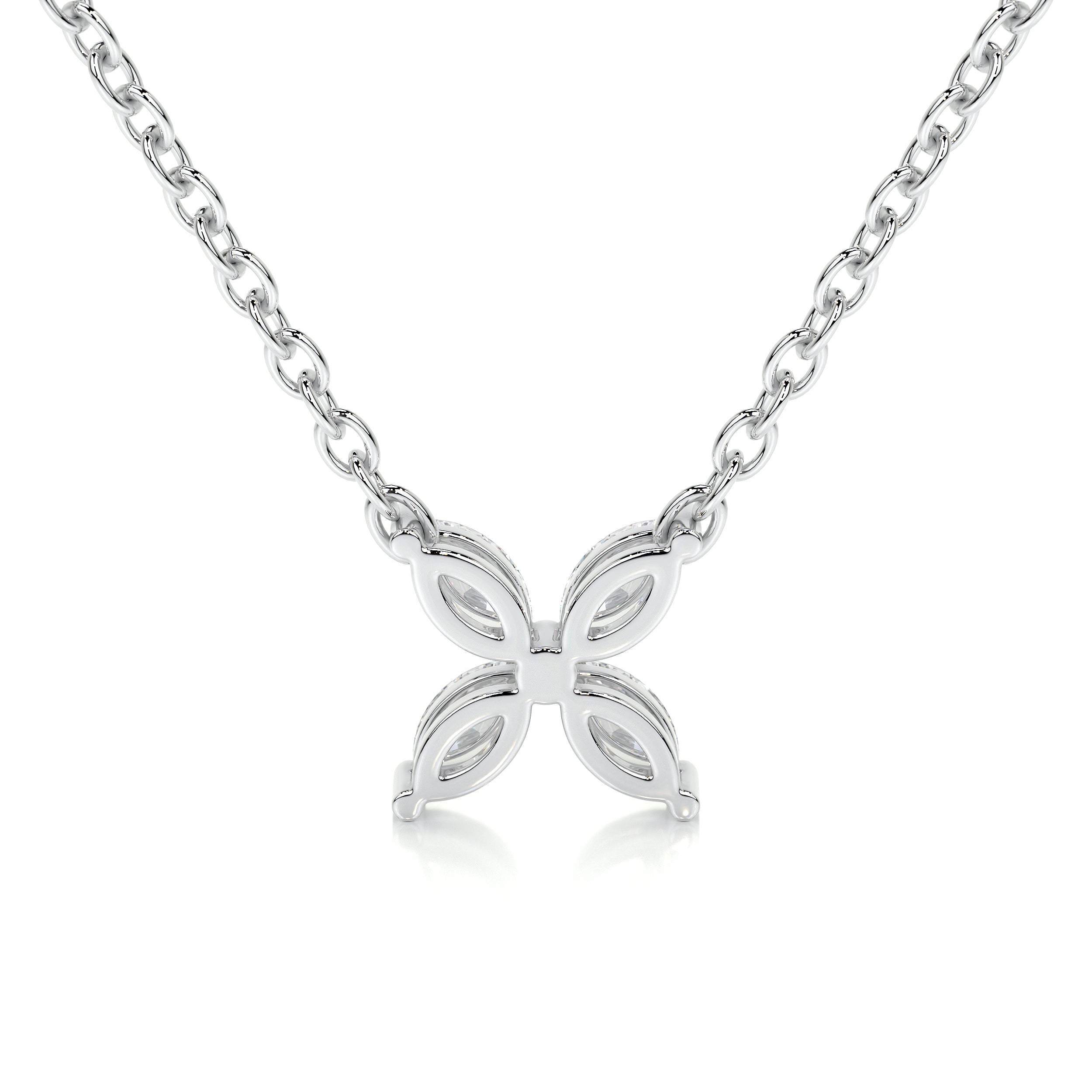 Michelle Diamond Pendant   (0.20 Carat) -14K White Gold