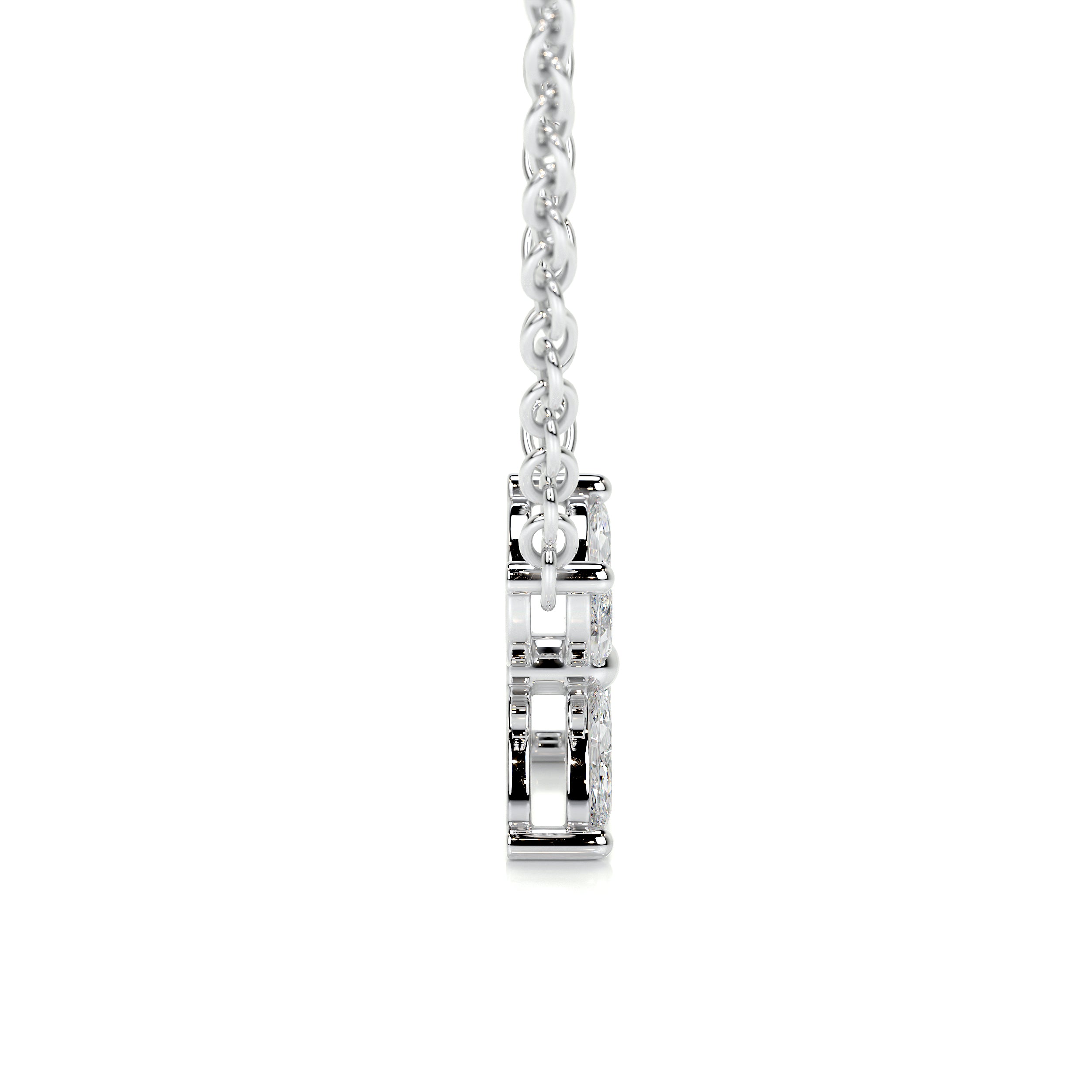 Michelle Diamond Pendant   (0.20 Carat) -14K White Gold