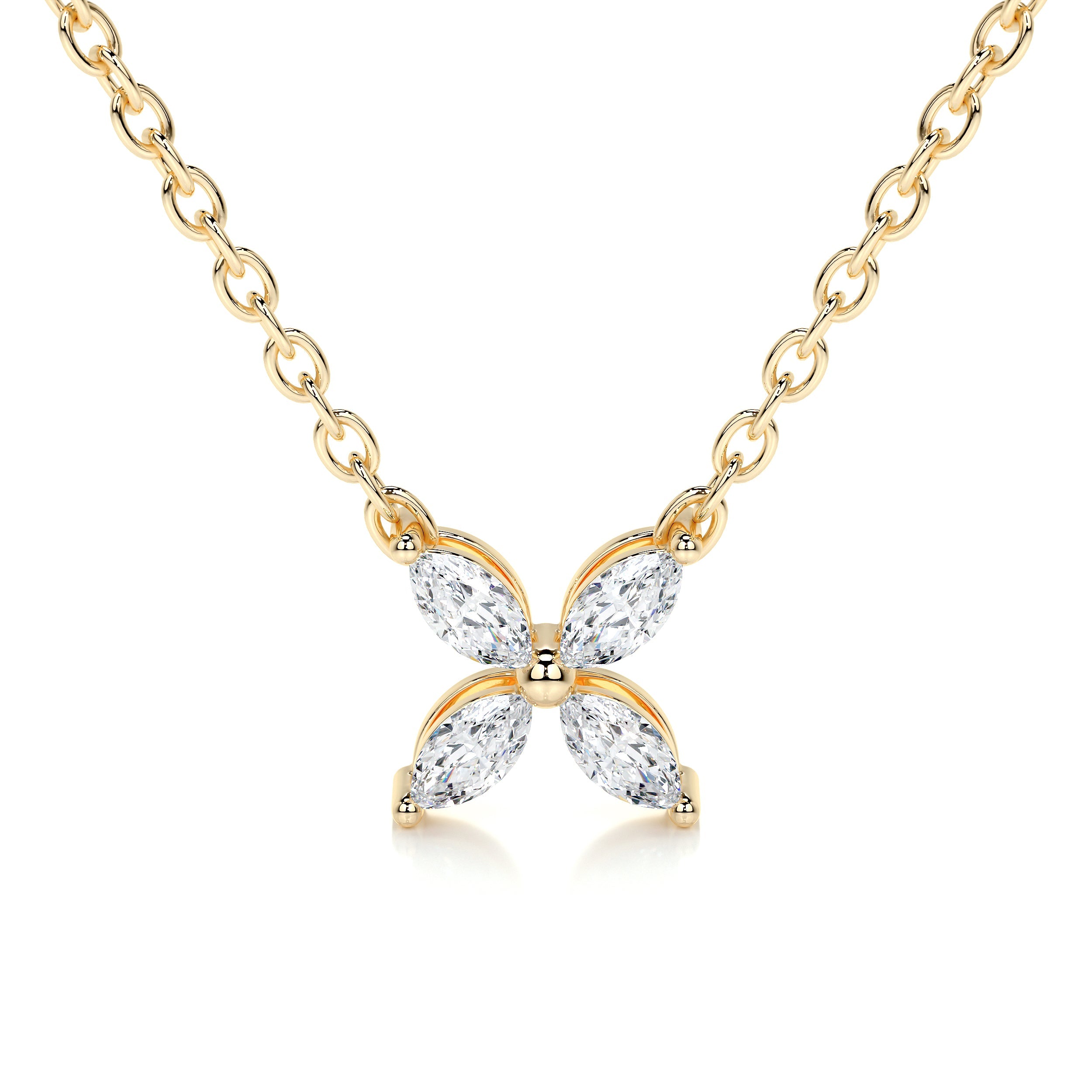 Michelle Lab Grown Diamond Pendant (0.20 Carat) -18K Yellow Gold