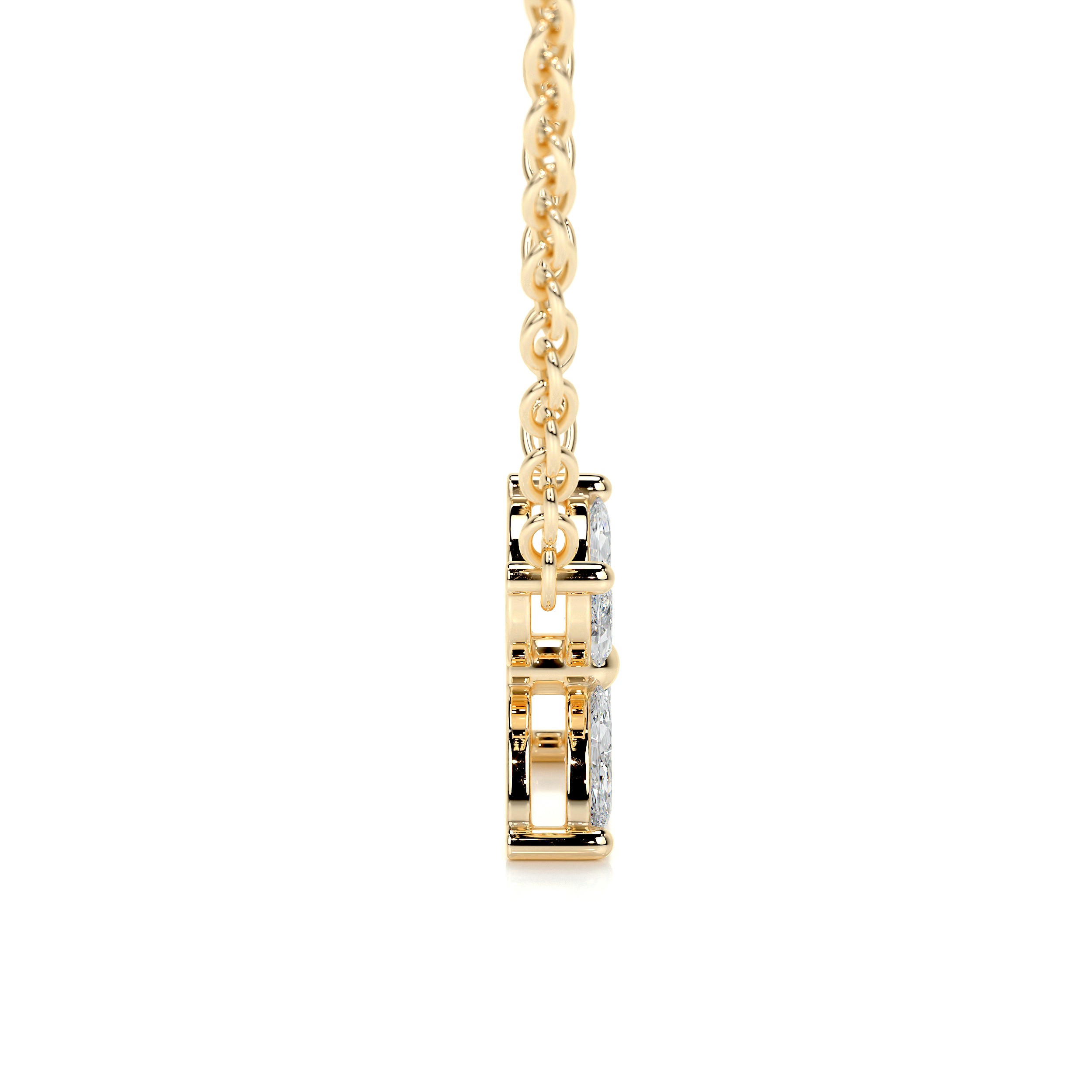 Michelle Diamond Pendant (0.20 Carat) -18K Yellow Gold