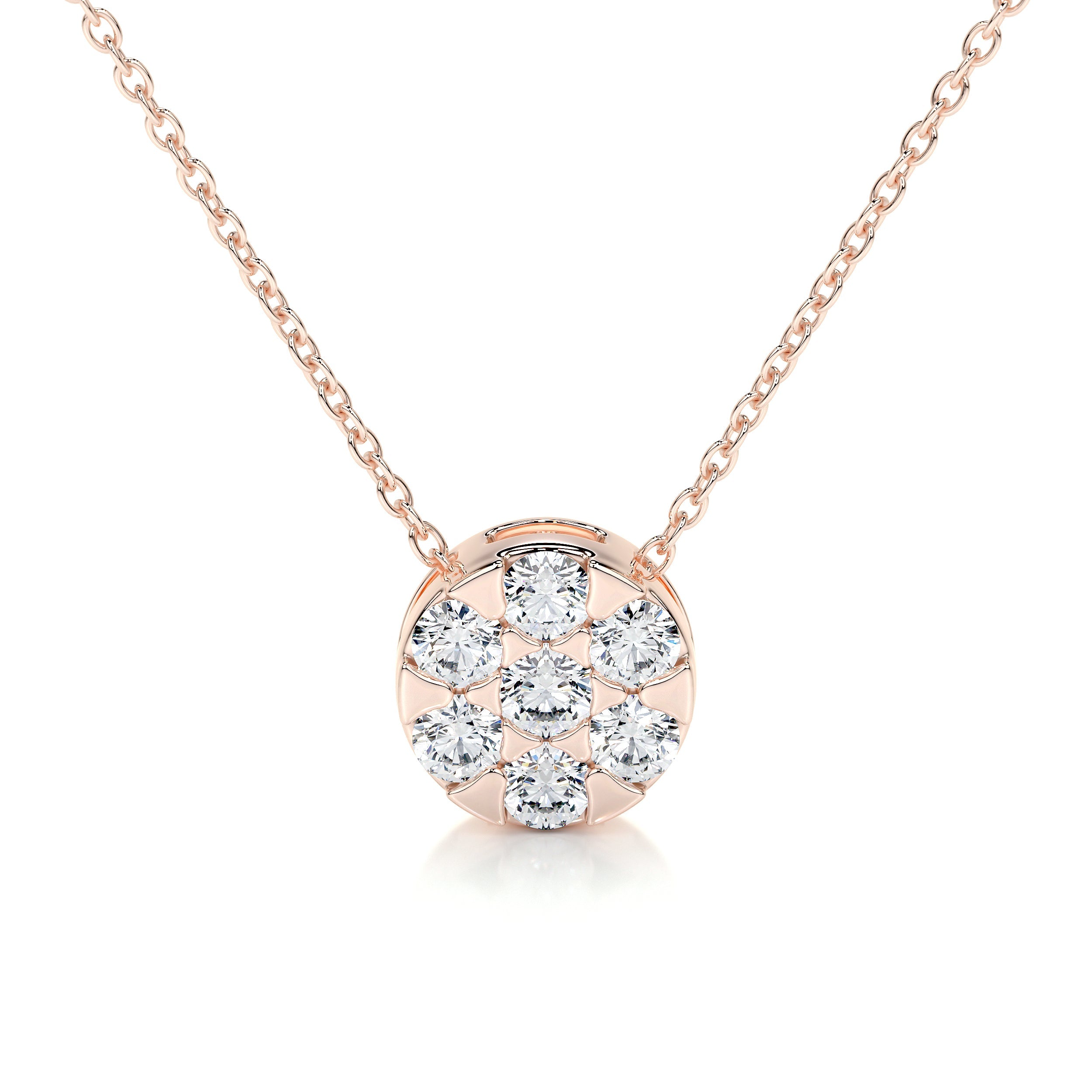 Josie Lab Grown Diamond Pendant (0.50 Carat) -14K Rose Gold