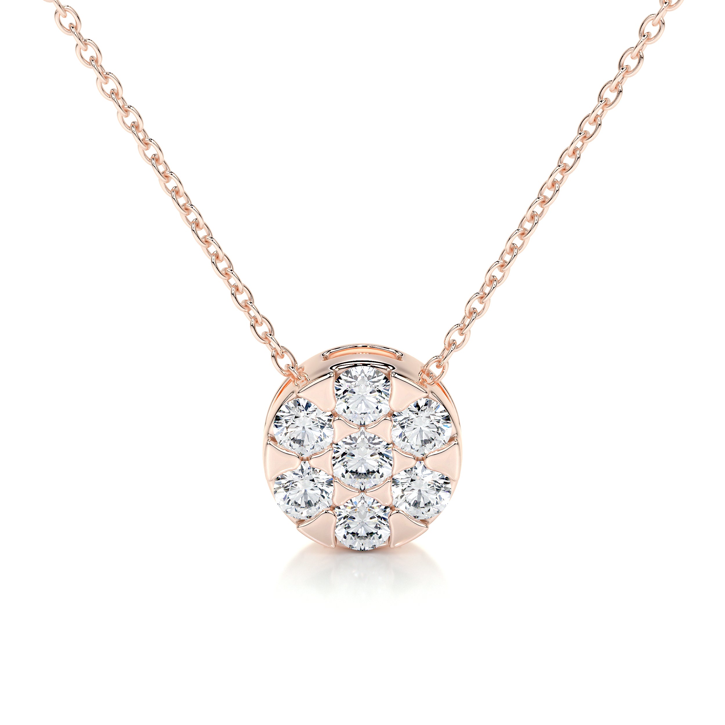 Josie Diamond Pendant (0.50 Carat) -14K Rose Gold