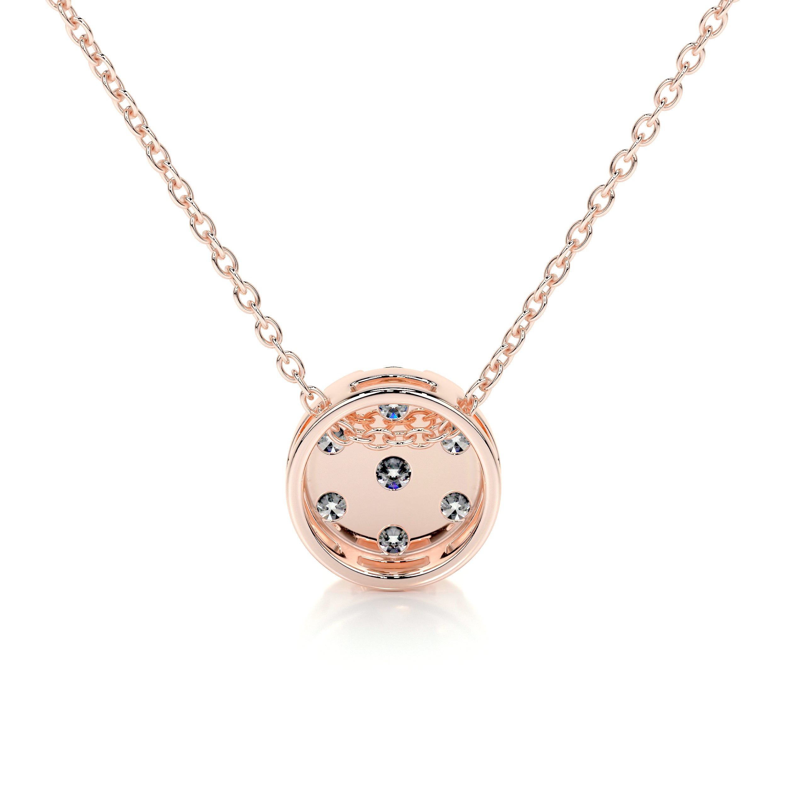 Josie Diamond Pendant (0.50 Carat) -14K Rose Gold