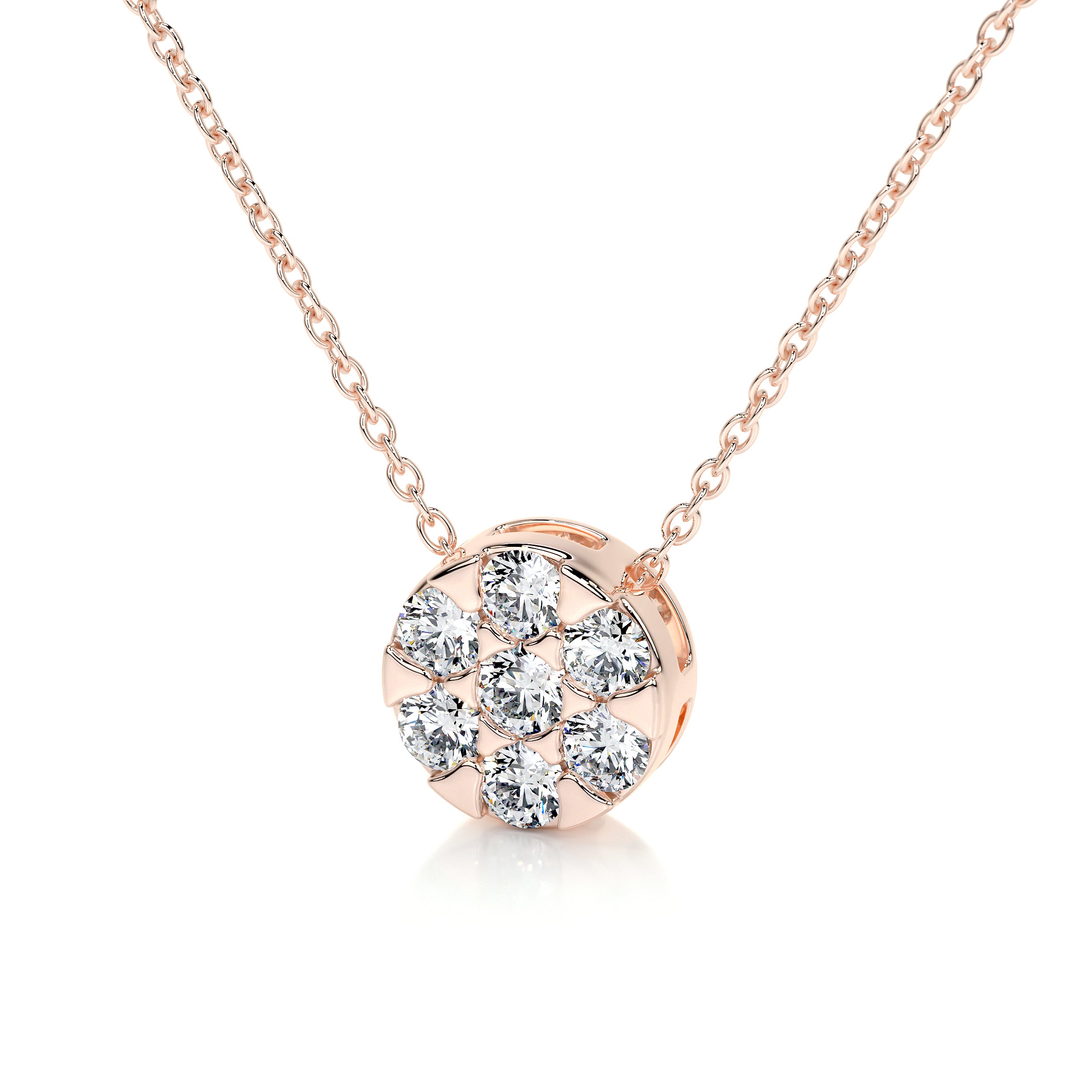 Josie Diamond Pendant (0.50 Carat) -14K Rose Gold