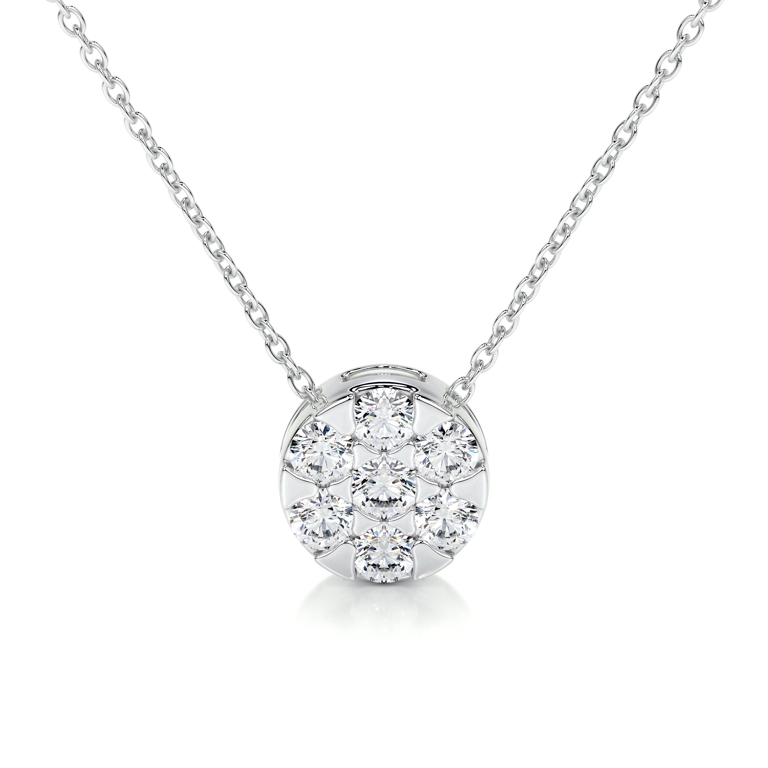 Josie Diamond Pendant (0.50 Carat) -14K White Gold